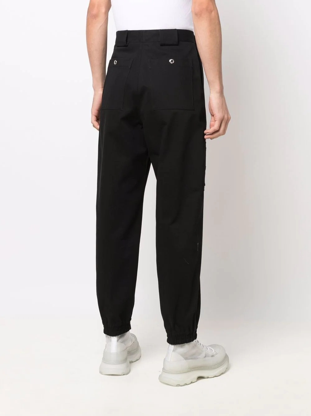 zip-detail trousers - 4