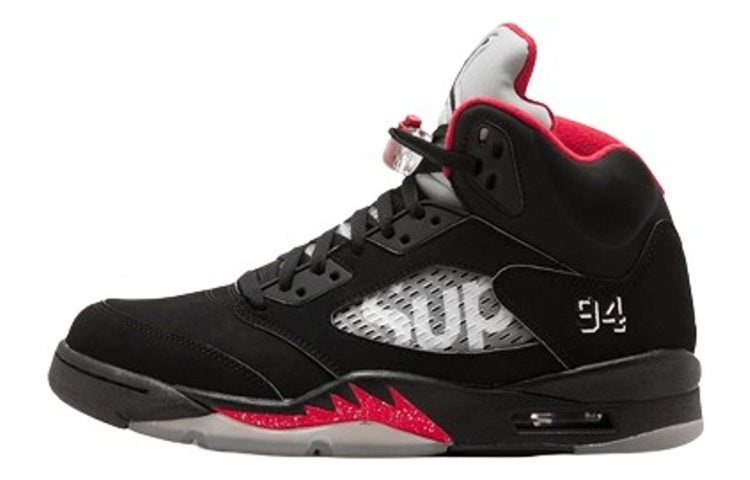 Air Jordan 5 Retro x Supreme 'Black' 824371-001 - 2