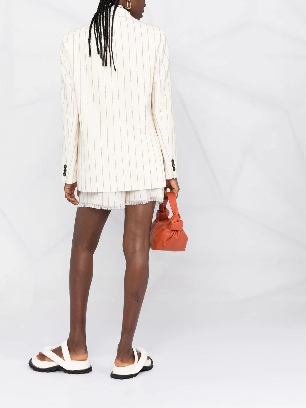 striped virgin-wool blazer - 4