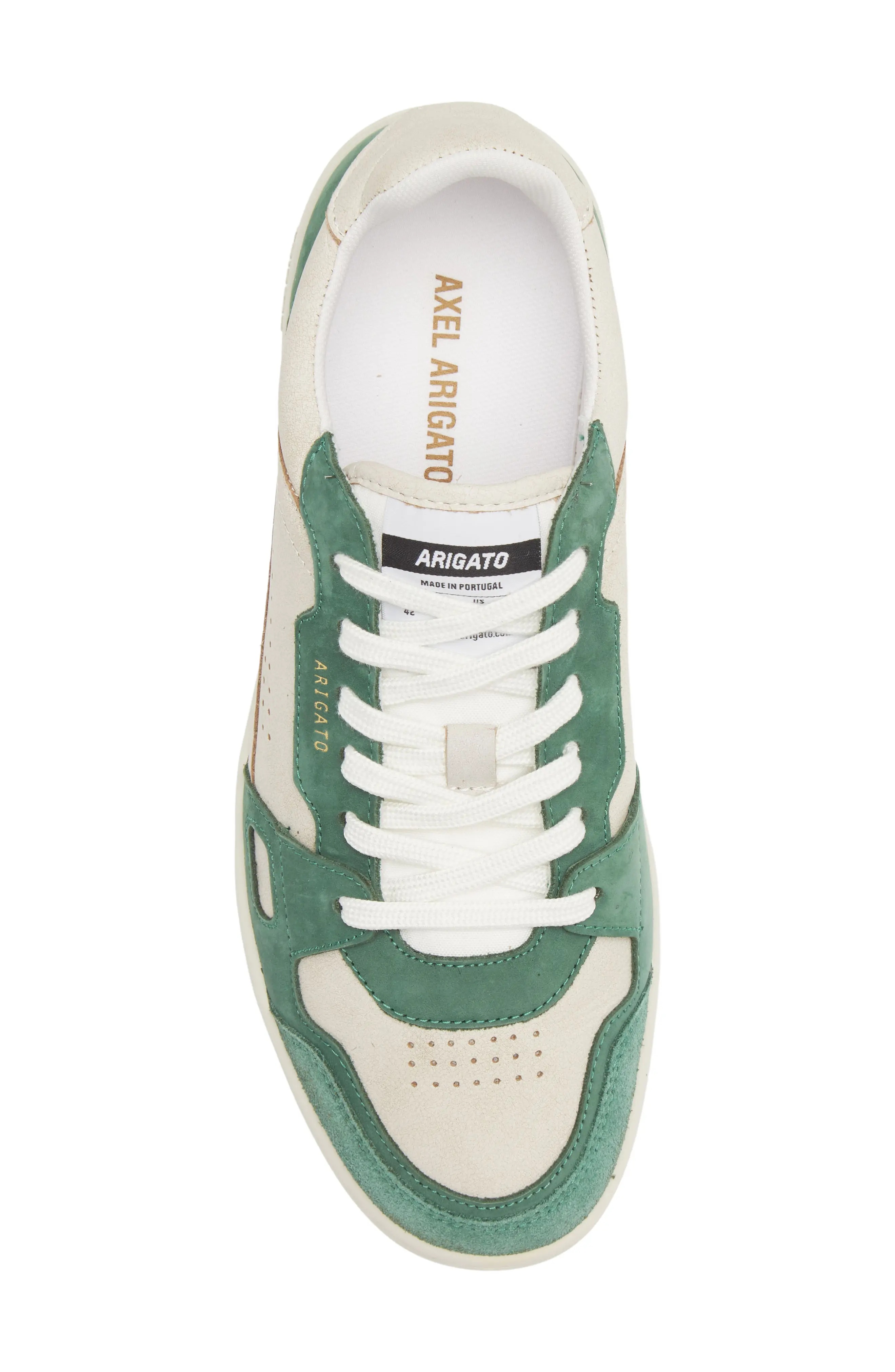 Dice Lo Sneaker in White/Kale Green - 5