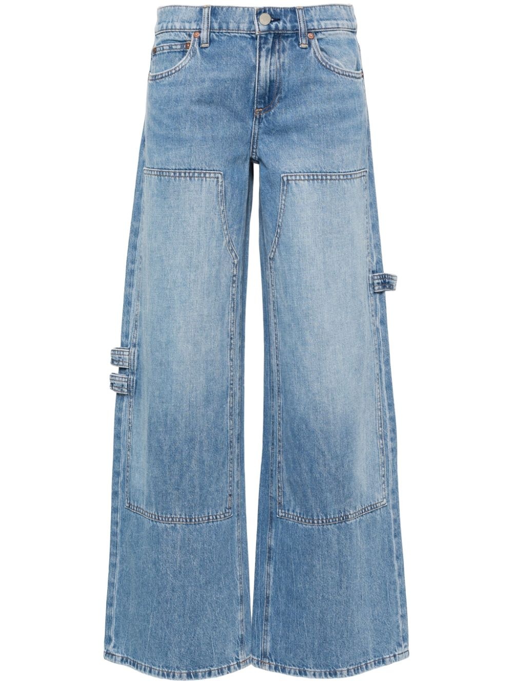 low-rise wide-leg jeans - 1