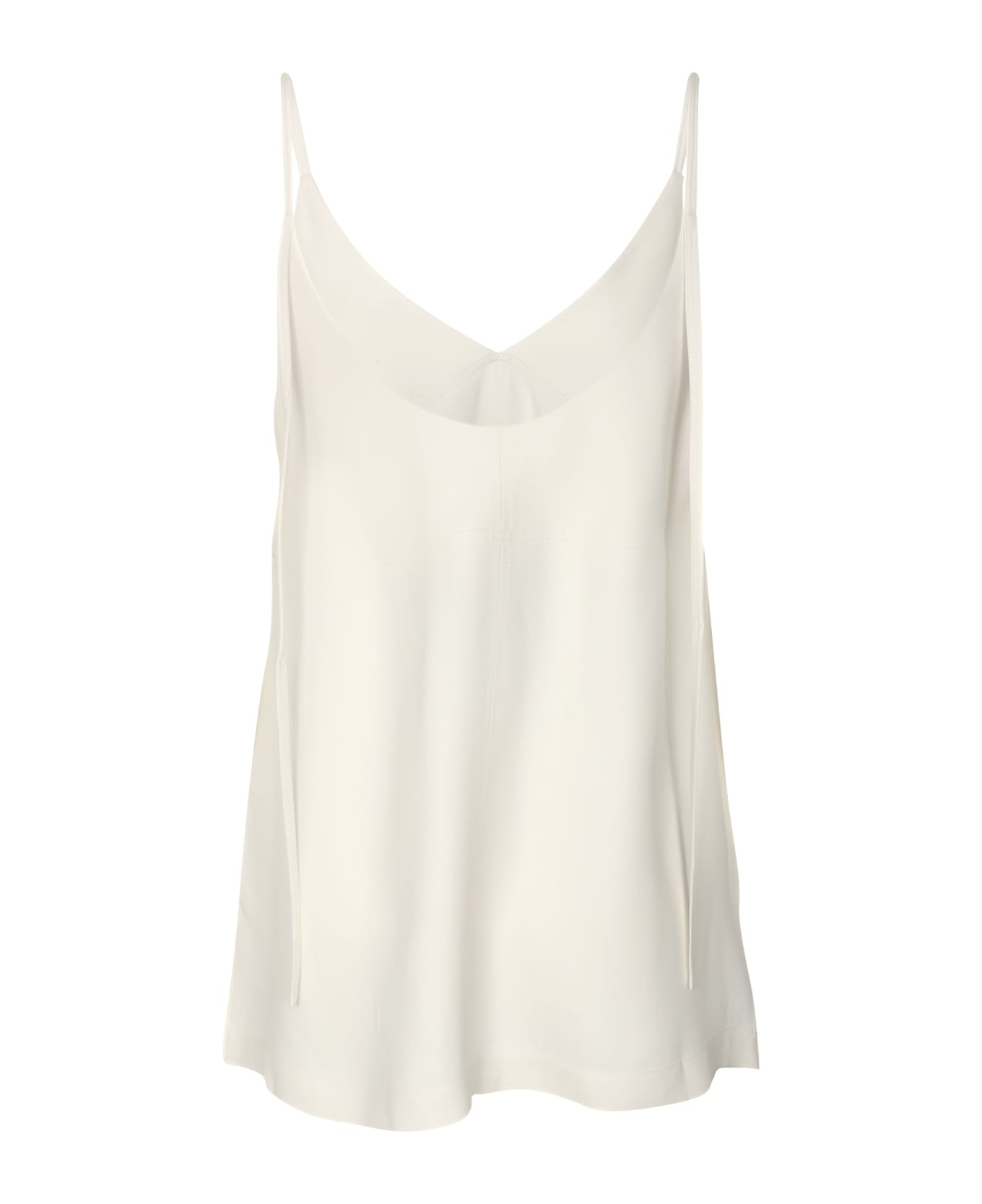 Plain V-neck Top - 1