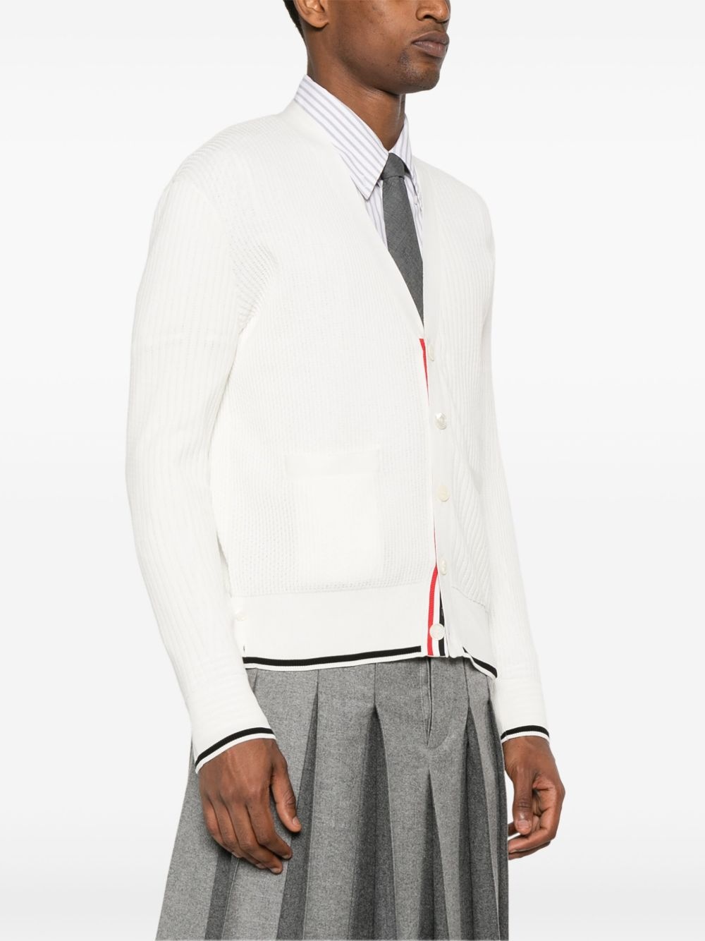 4-Bar open-knit cardigan - 3
