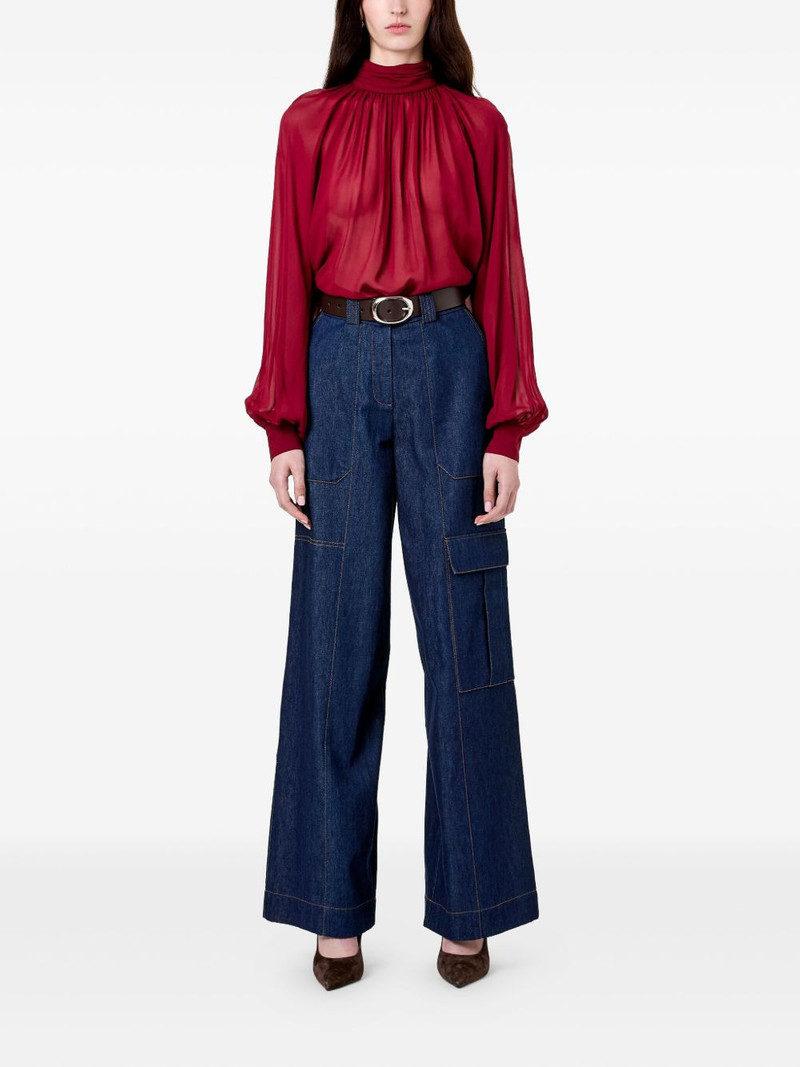 NICHOLAS Solene high-neck long-sleeves top outlook