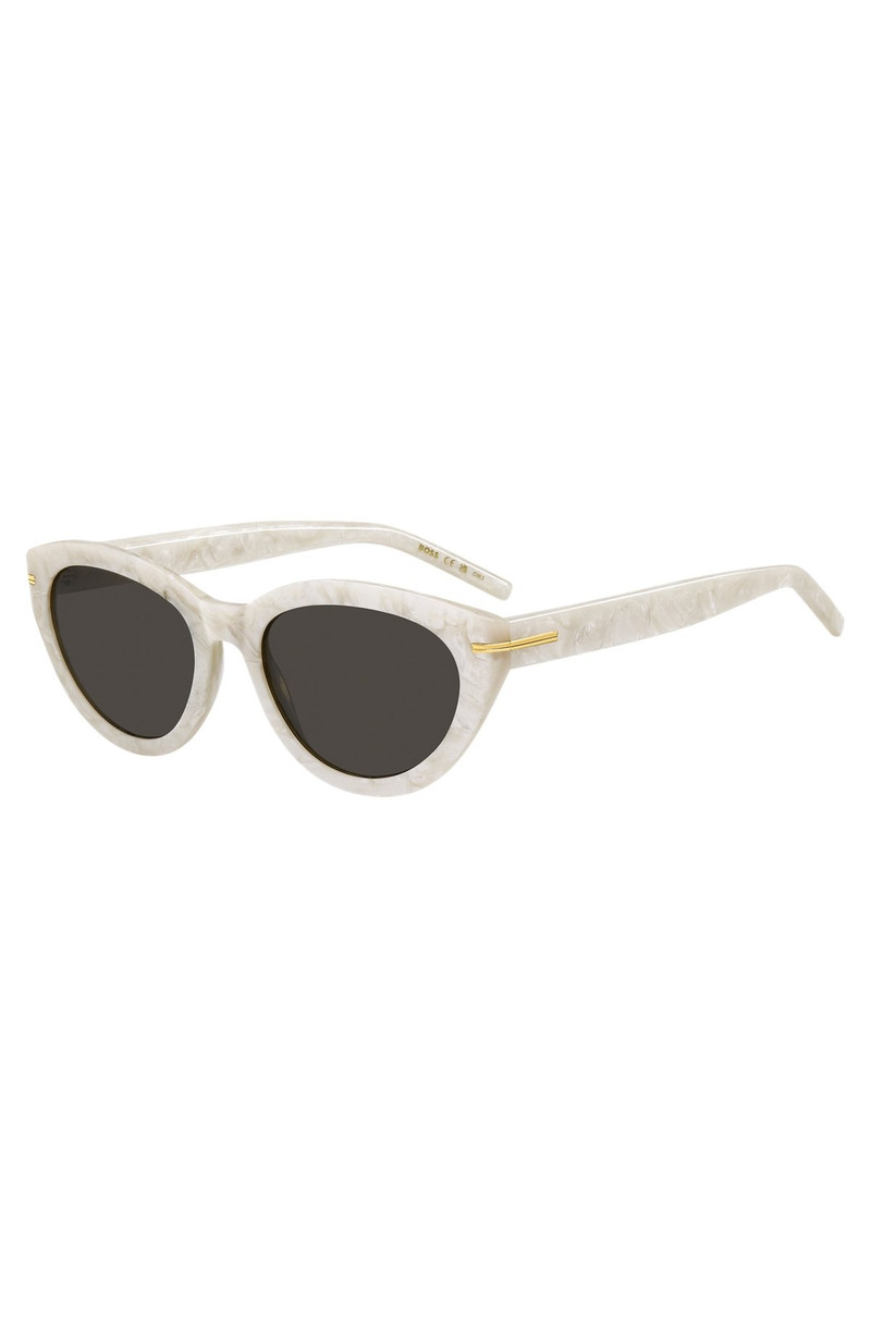 PATTERNED-ACETATE SUNGLASSES WITH GOLD-TONE DETAILS 1