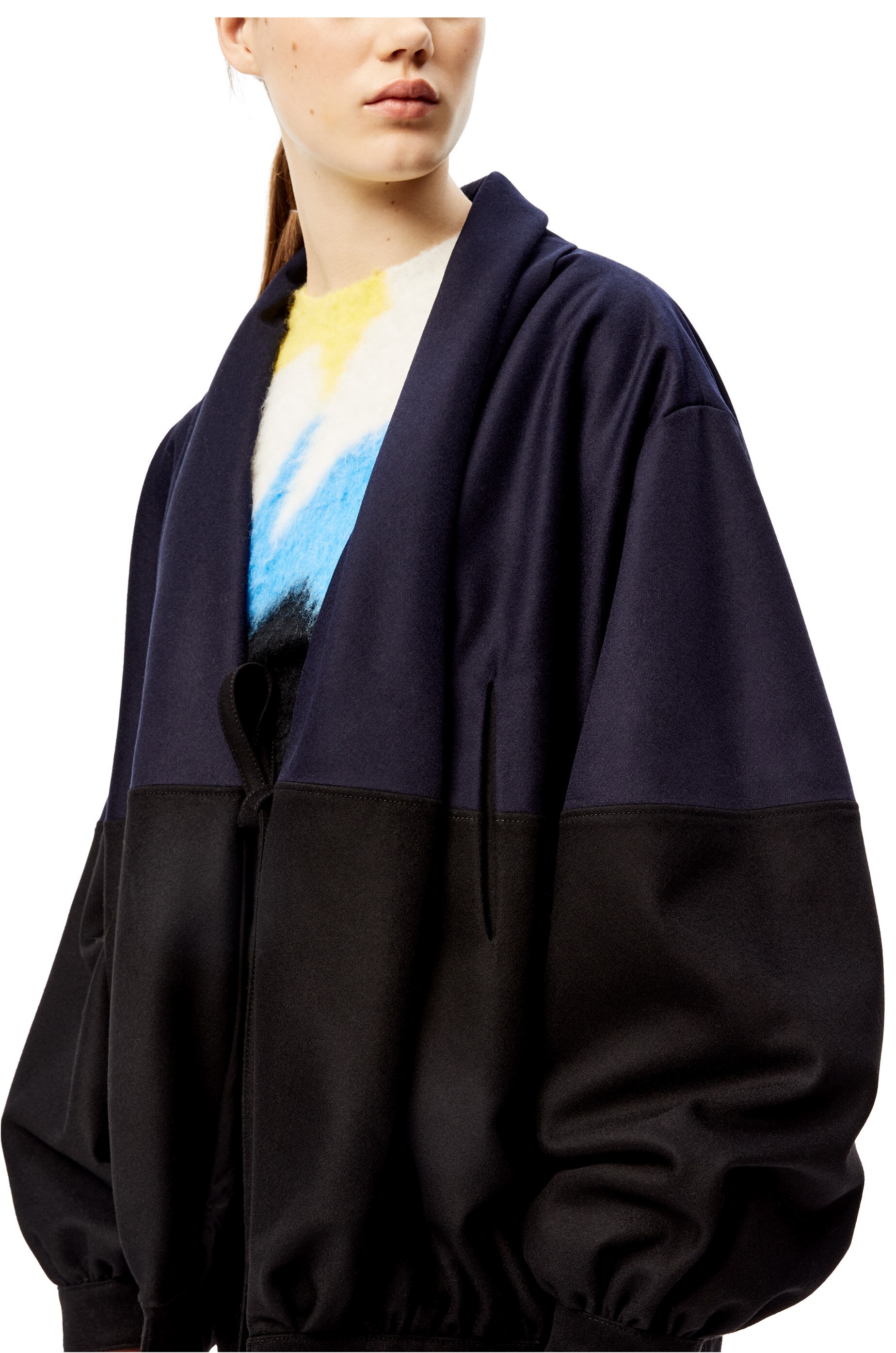 Oversize balloon jacket in wool - 5