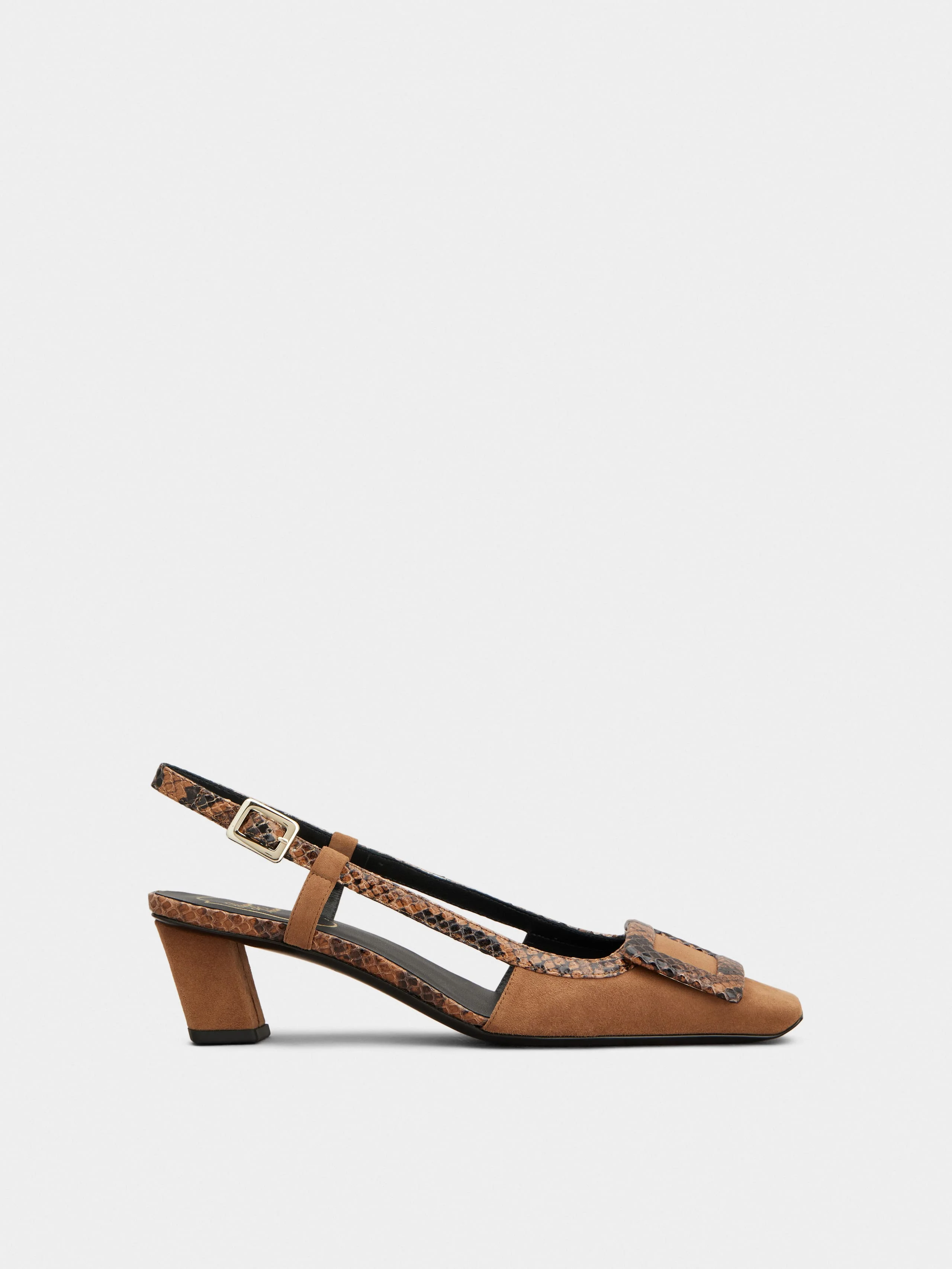 Belle Vivier Slingback Pumps in suede - 1