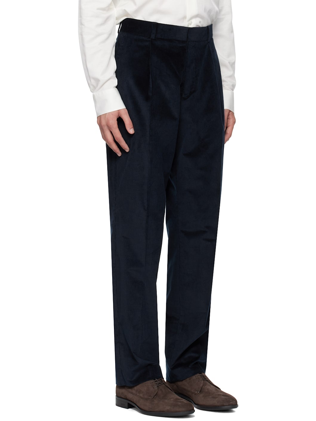 Navy Crease Trousers - 2