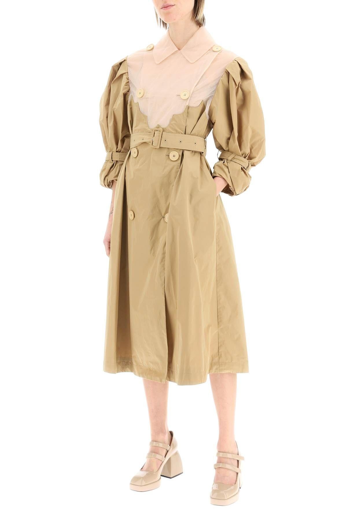 Lookbook - Simone Rocha Puff sleeve yoke trench coat | REVERSIBLE