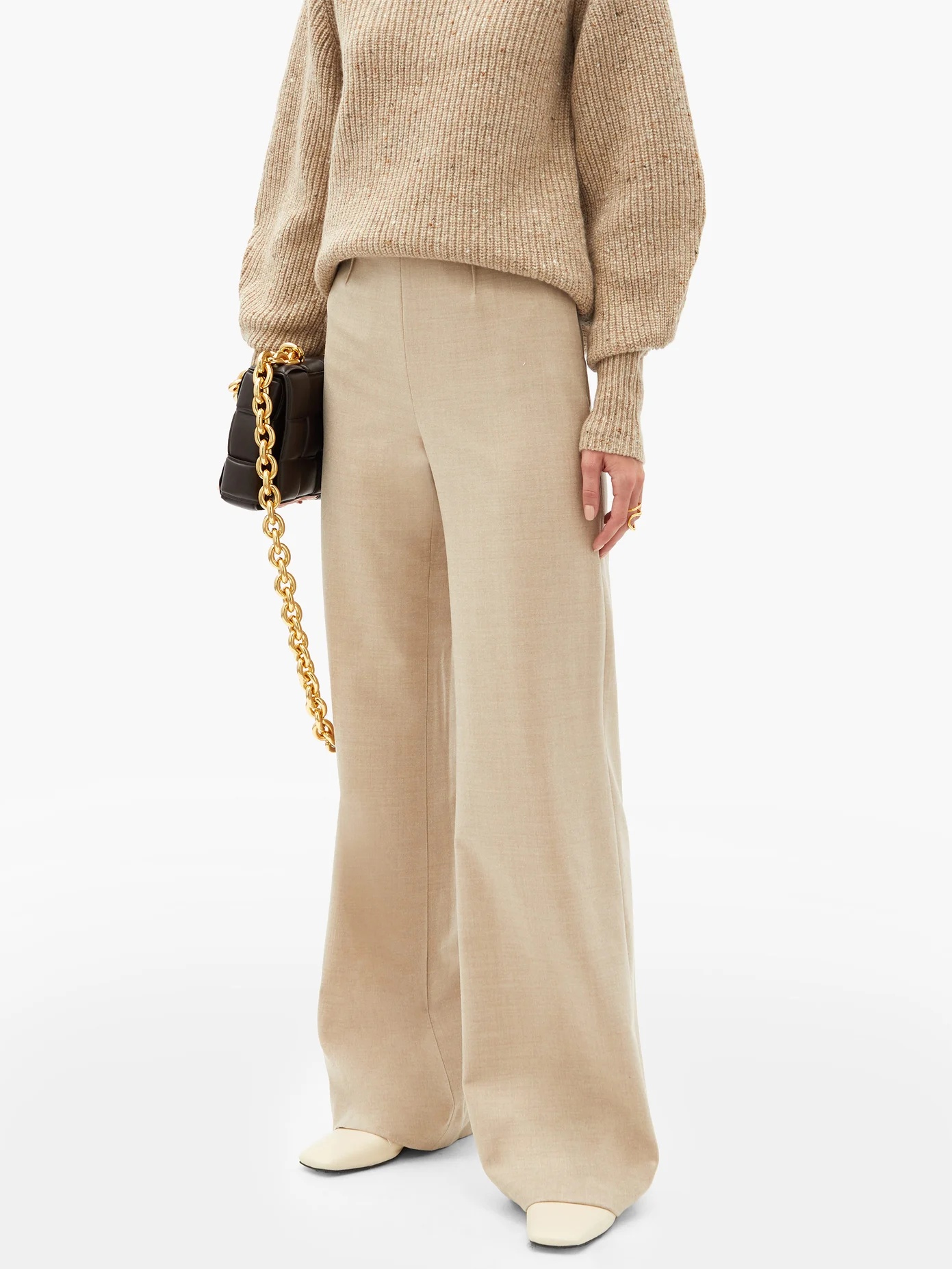 Luther wool-blend wide-leg trousers - 6