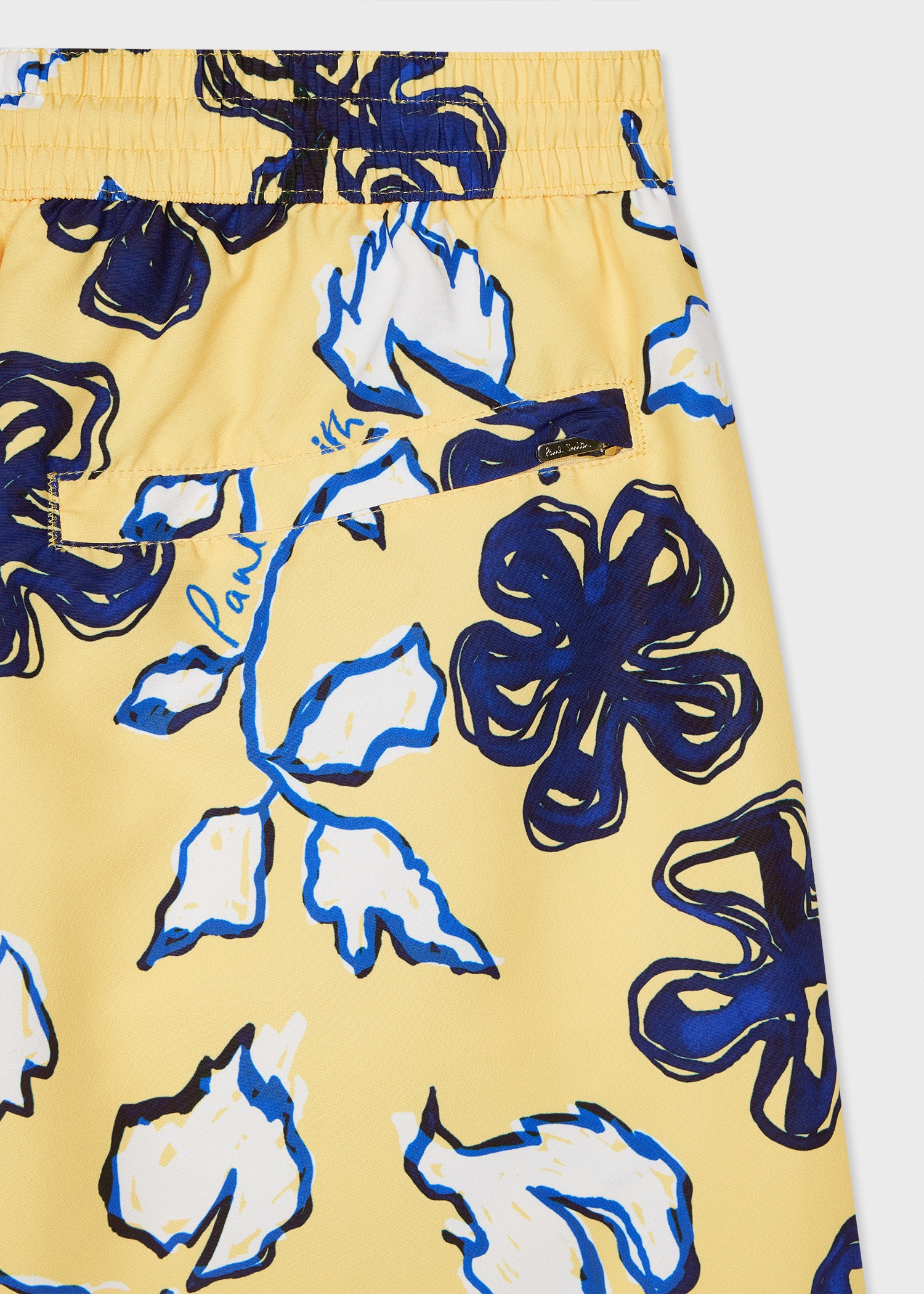 Yellow 'Yukka' Print Swim Shorts - 3