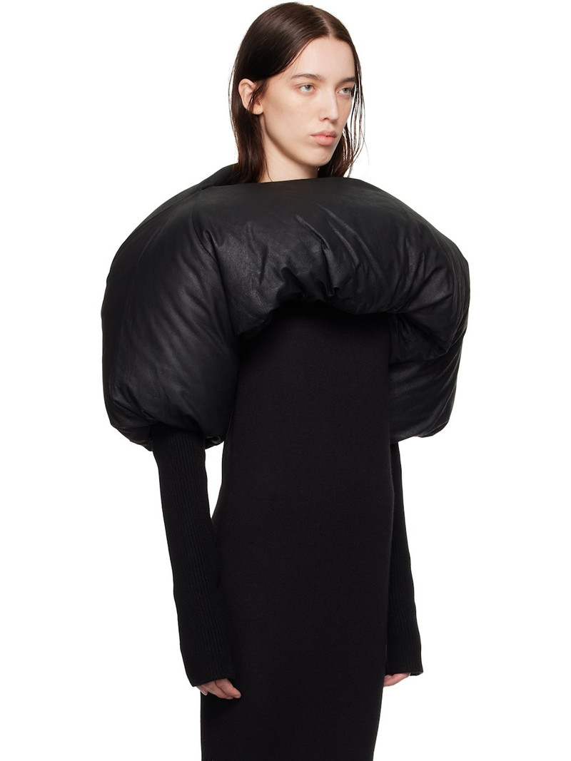 Black Porterville Duvetina Shroud Leather Down Jacket 2