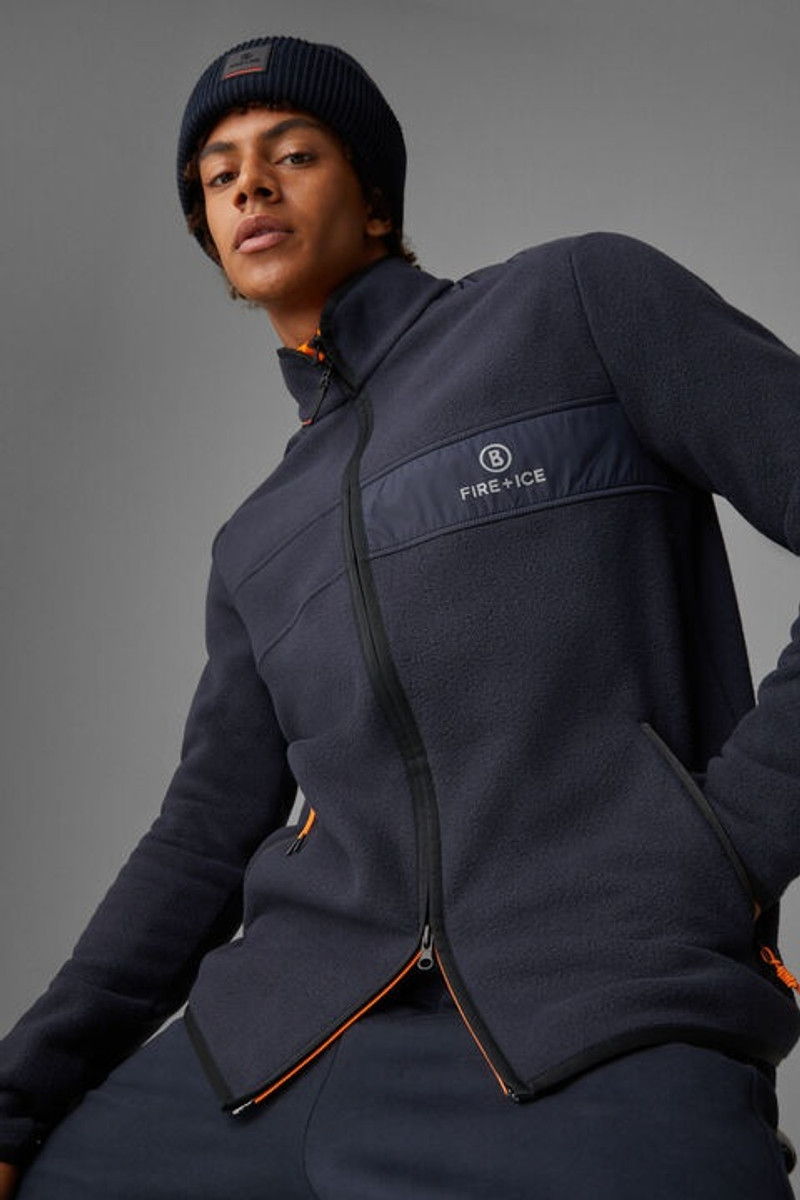 Josh fleece mid layer in Dark blue 5