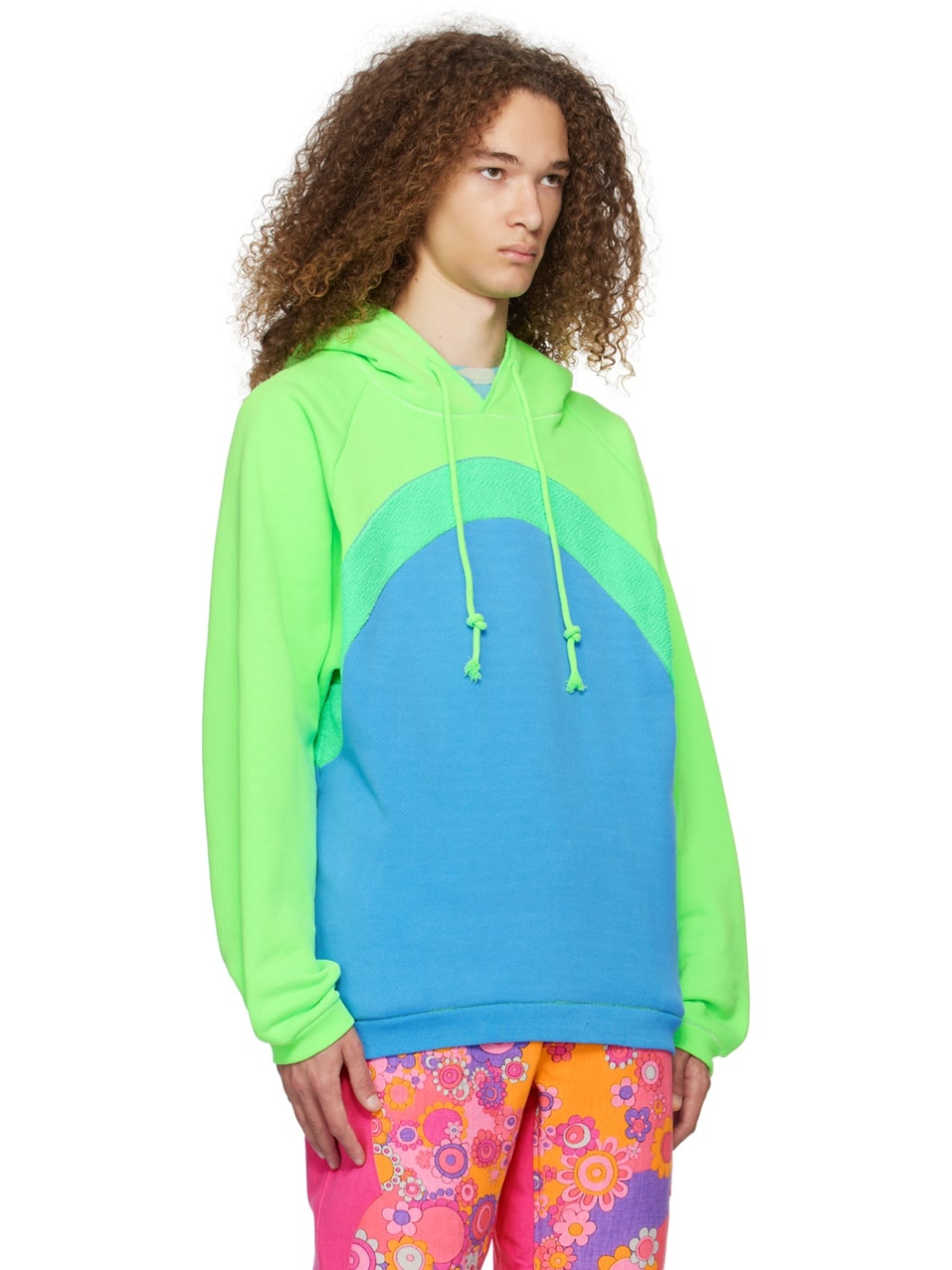 Green & Blue Rainbow Hoodie - 2