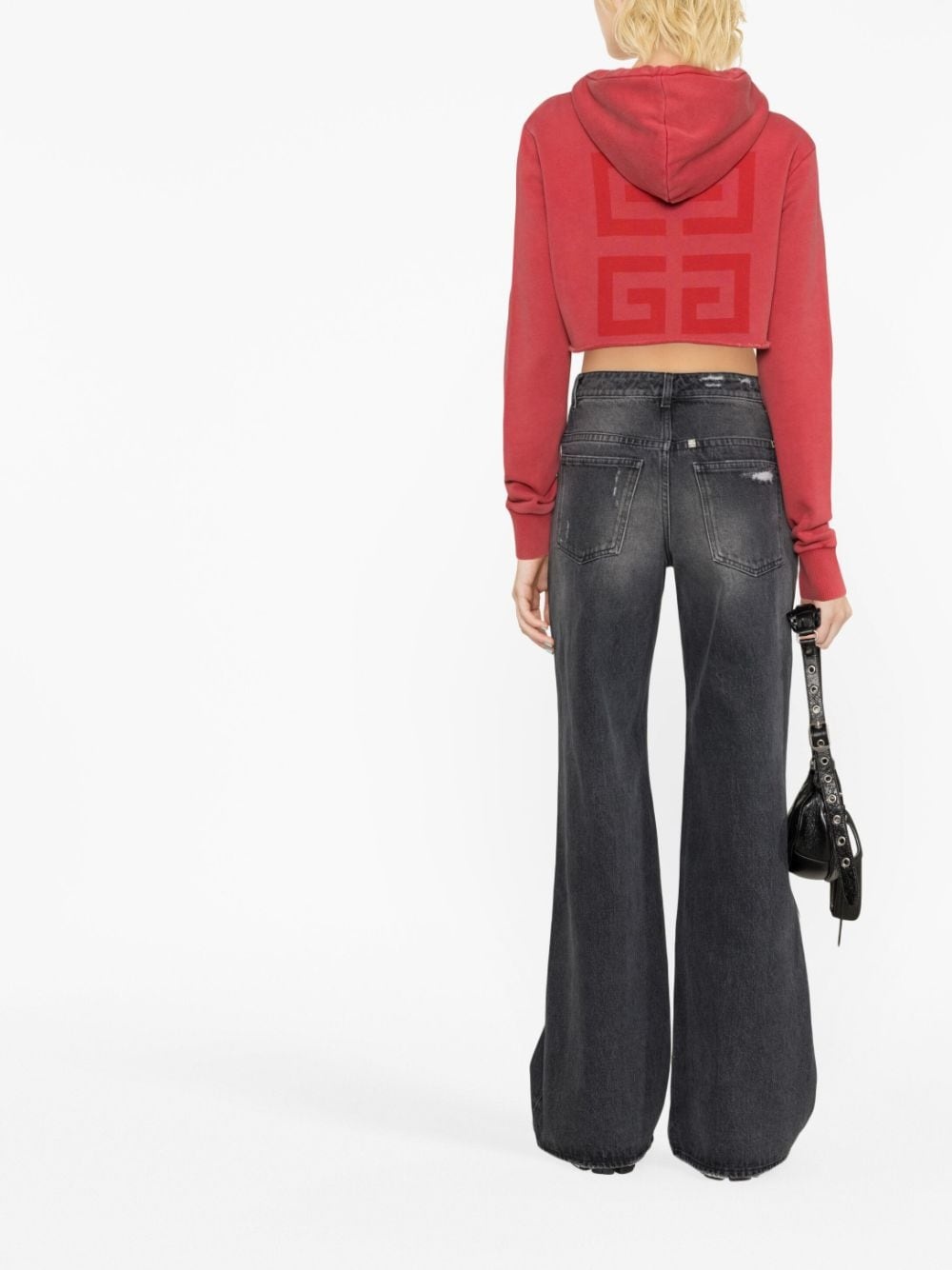 mid-rise flared jeans - 3