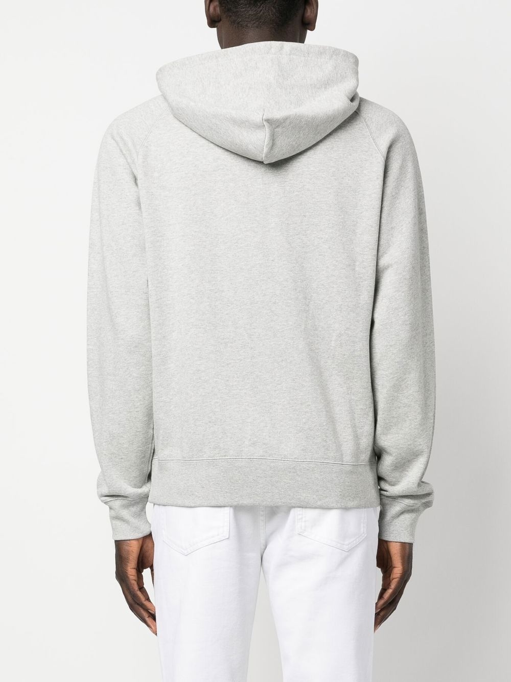 logo-print zip-up hoodie - 4