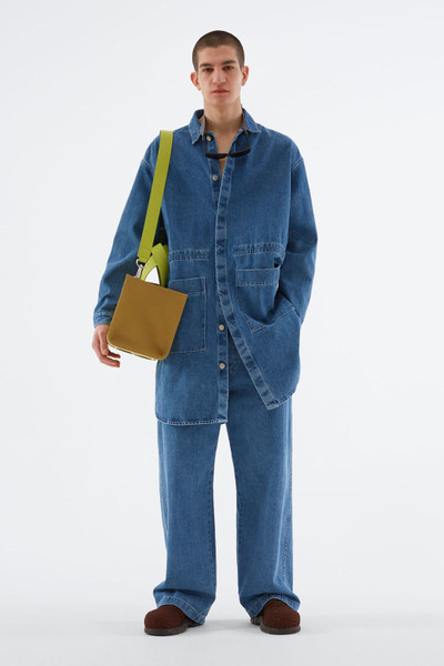 SUNNEI WASHED DENIM LONG OVER SHIRT outlook