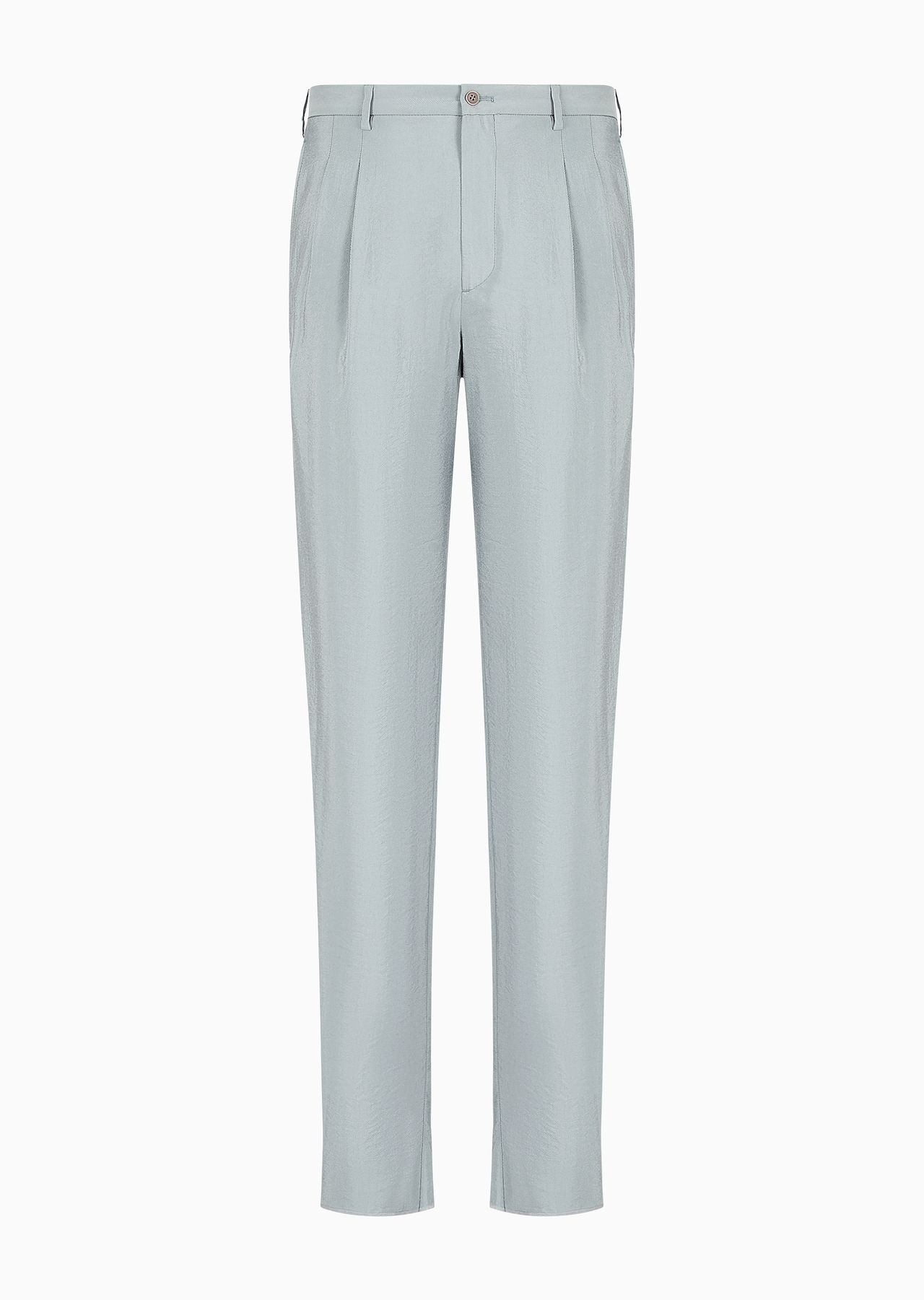 Two-dart trousers in silk-blend twill - 1