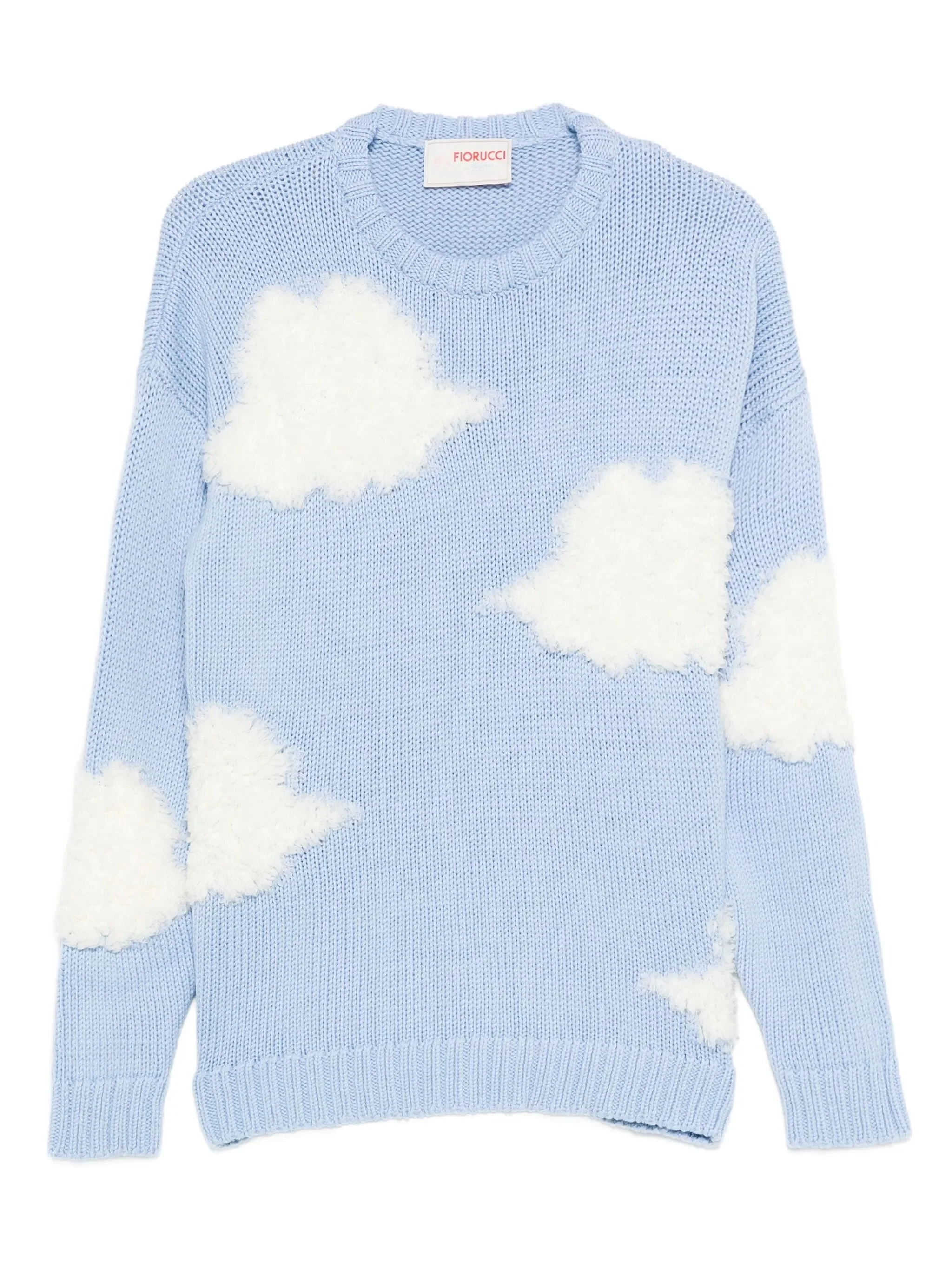 Fiorucci Cloud-appliqué Wool Sweater - 1