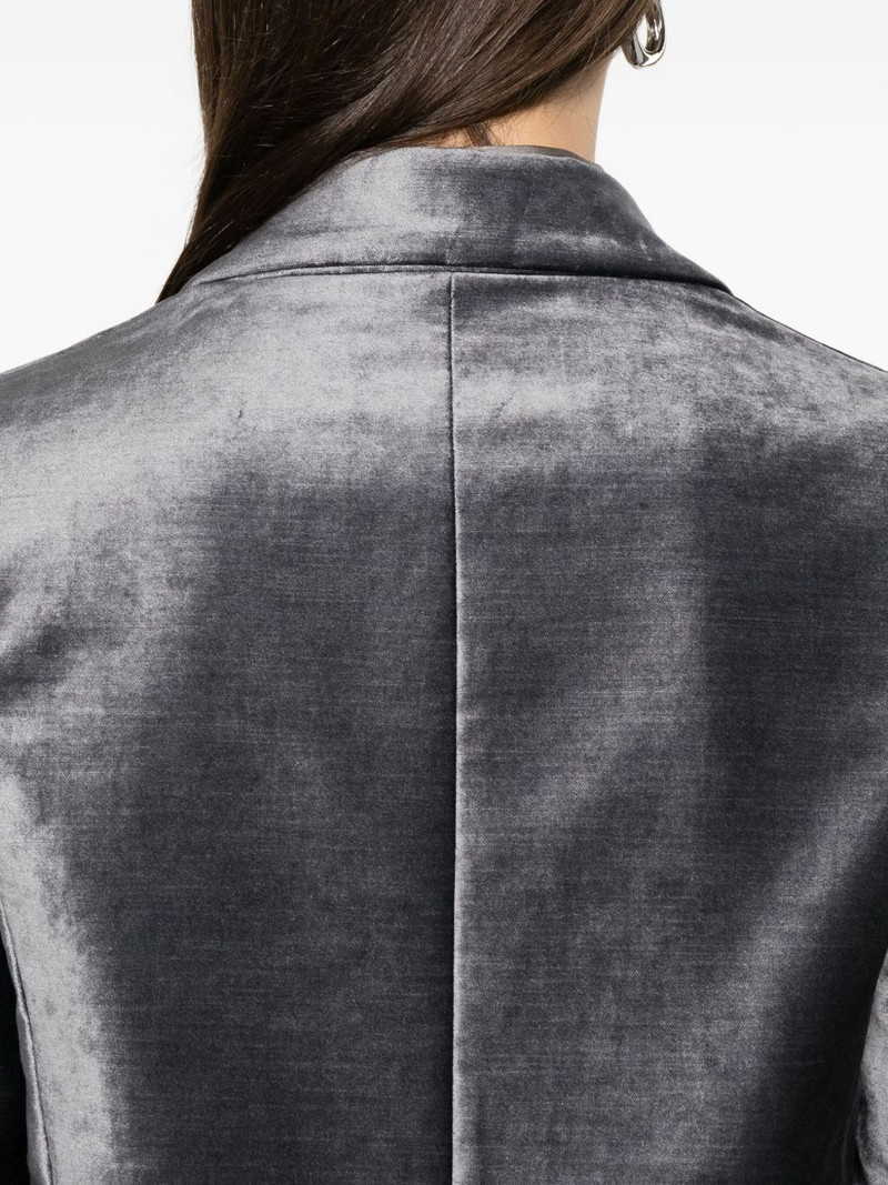 velvet single-breasted blazer 5
