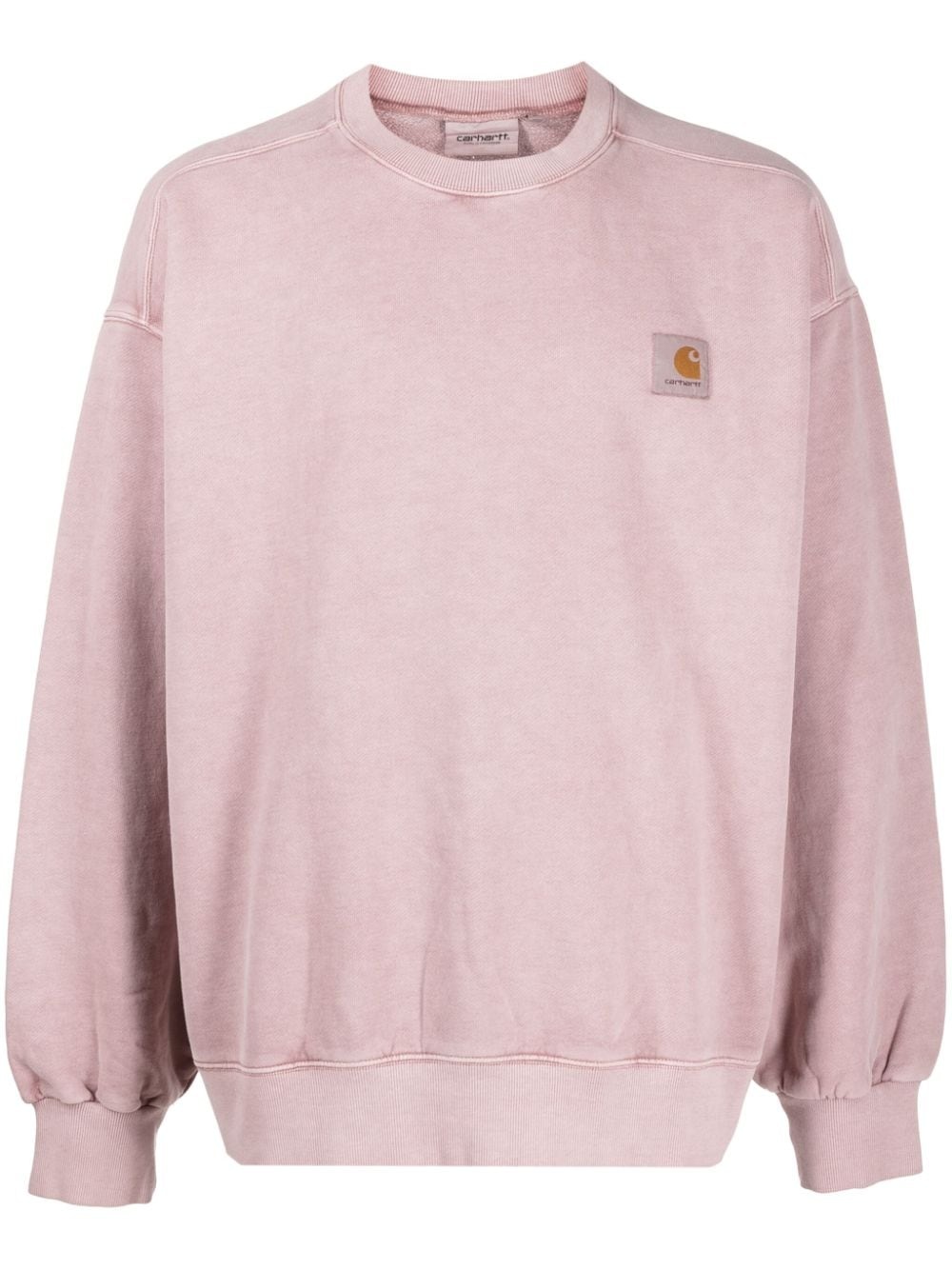 Vista logo-patch cotton sweatshirt - 1