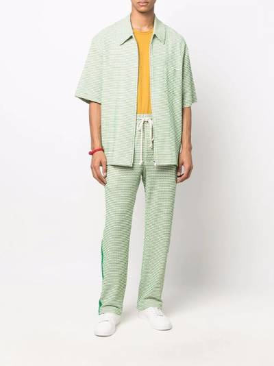 Song for the Mute embroidered drawstring waist trousers outlook