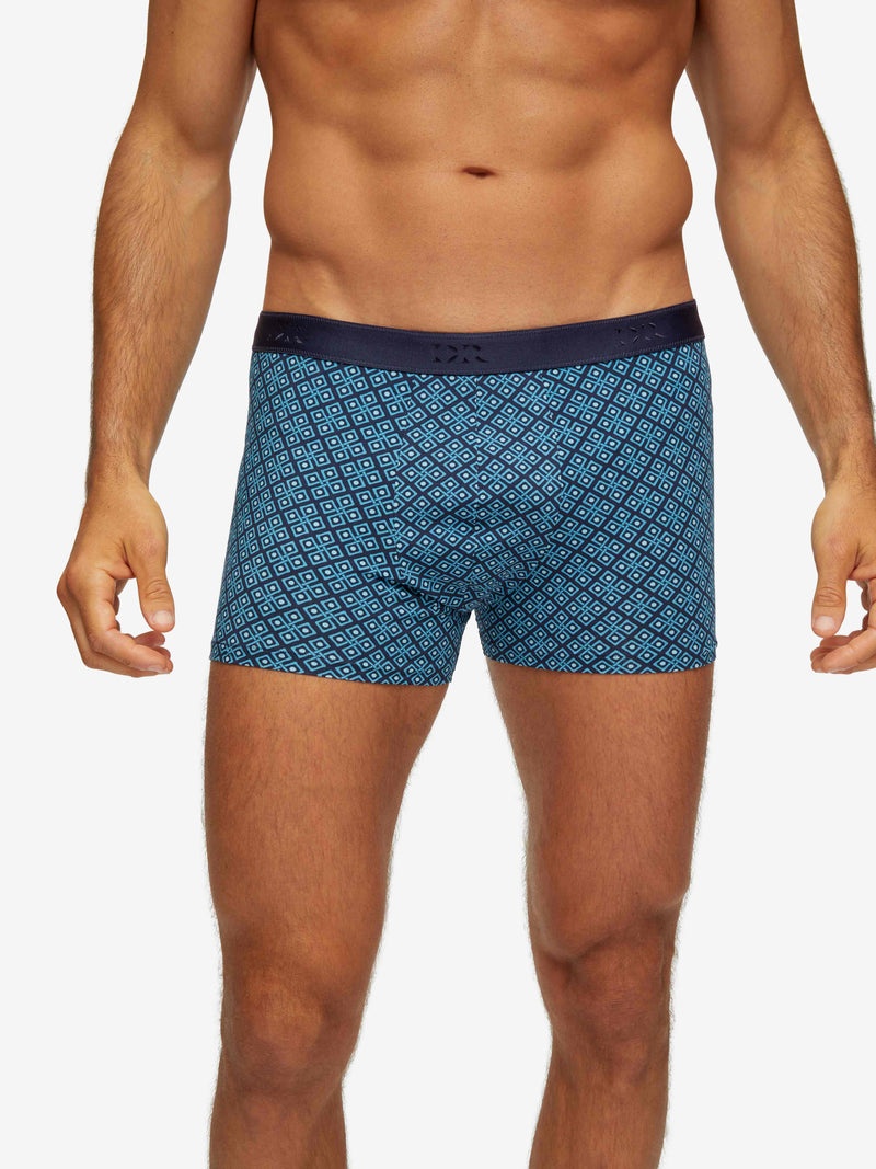 Men's Hipster Geometric Pima 3 Navy - 2