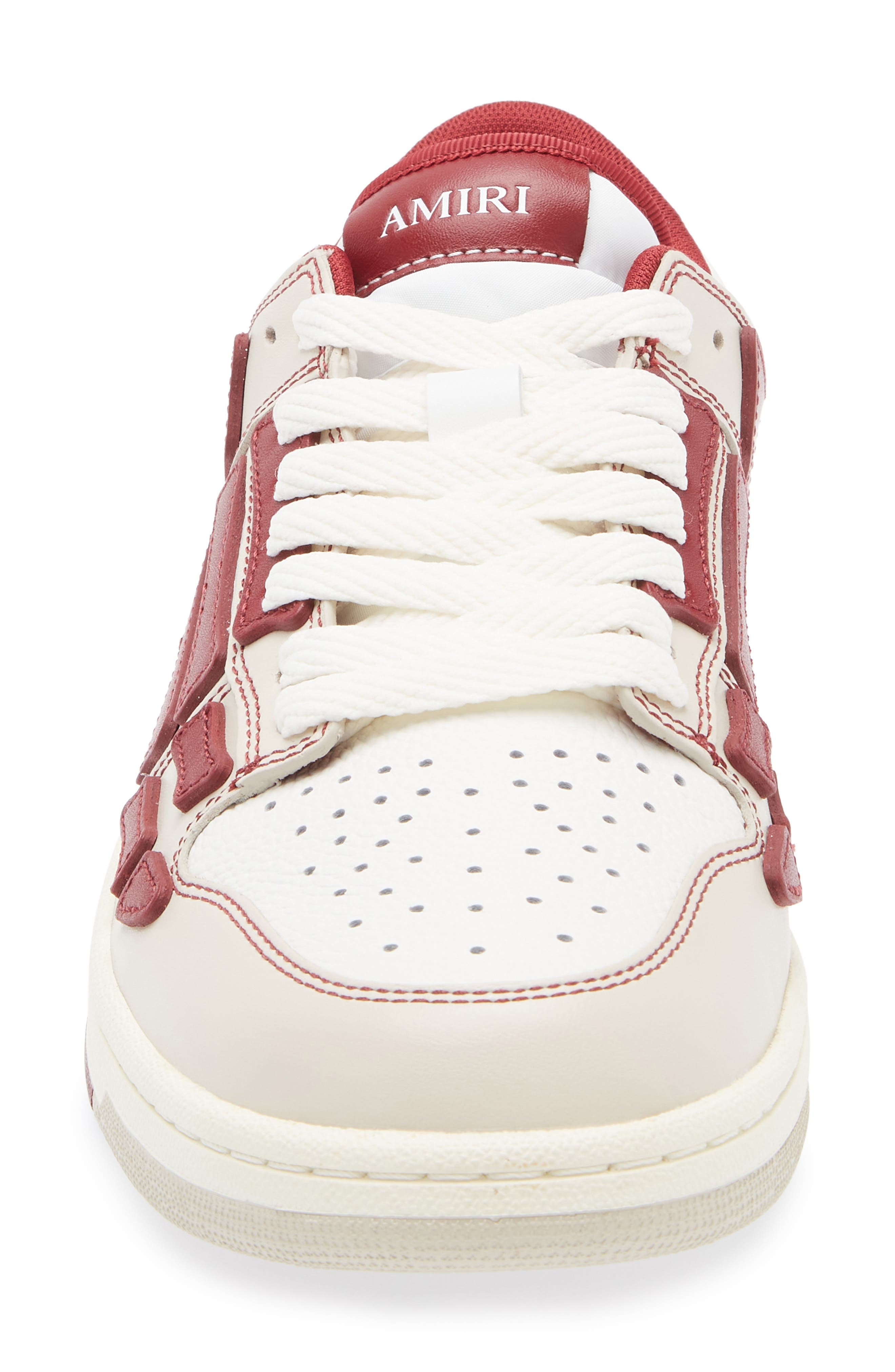AMIRI Varsity Skel Sneaker in Deep Red at Nordstrom - 4
