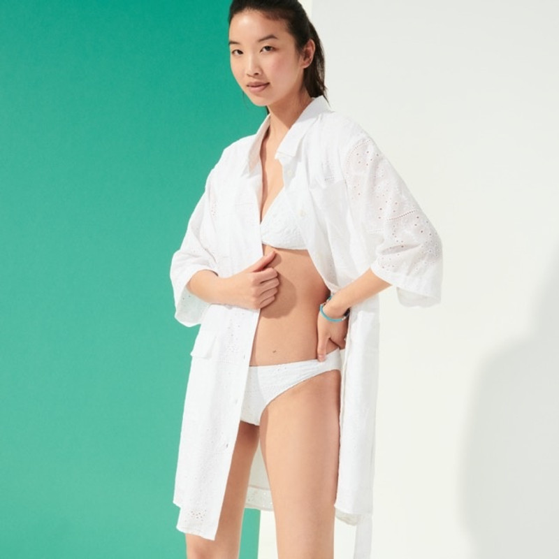 Women Cotton Shirt Dress Broderies Anglaises 8