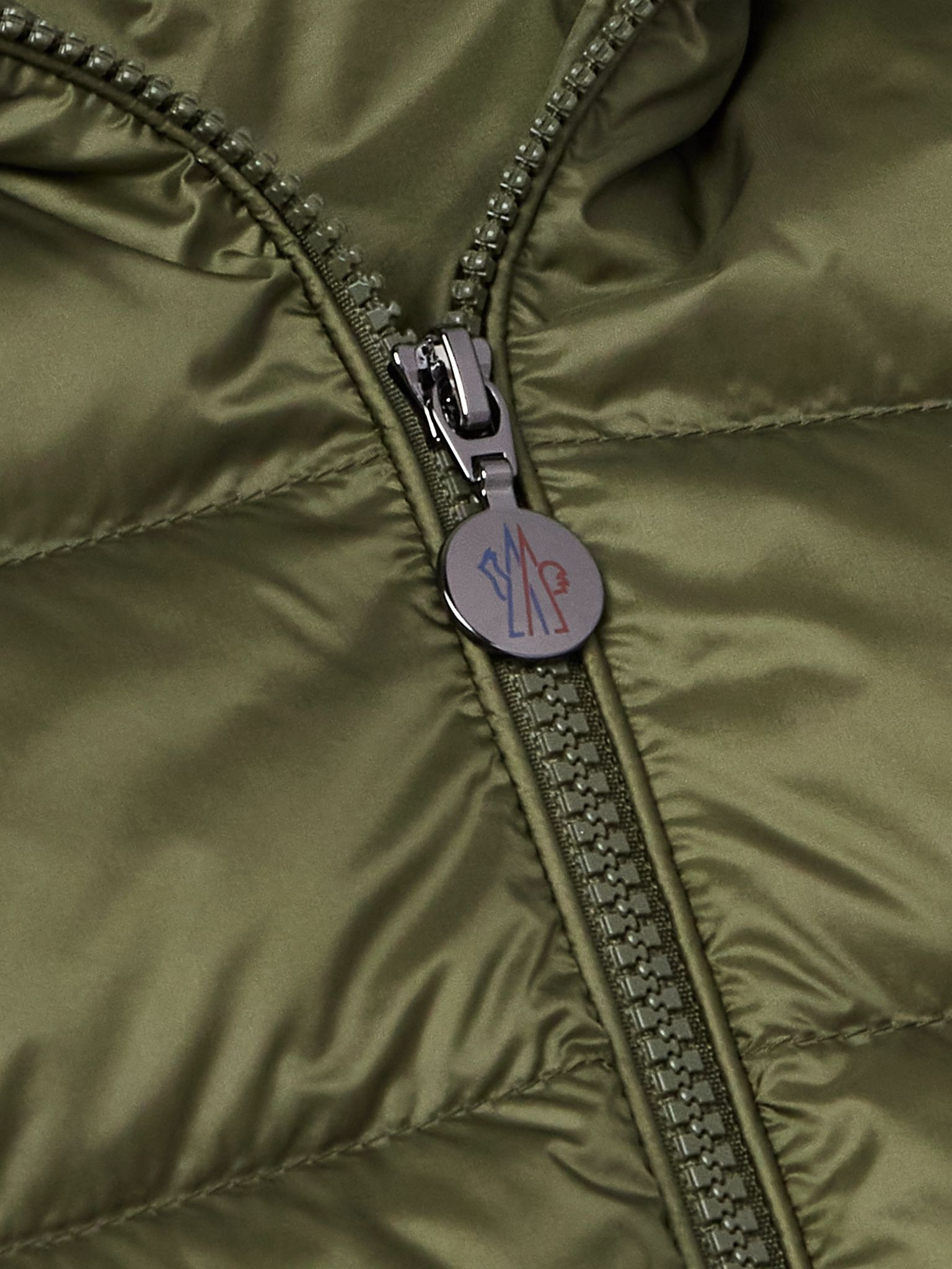 Najan Logo-Appliquéd Quilted Shell Hooded Down Jacket Green - 4