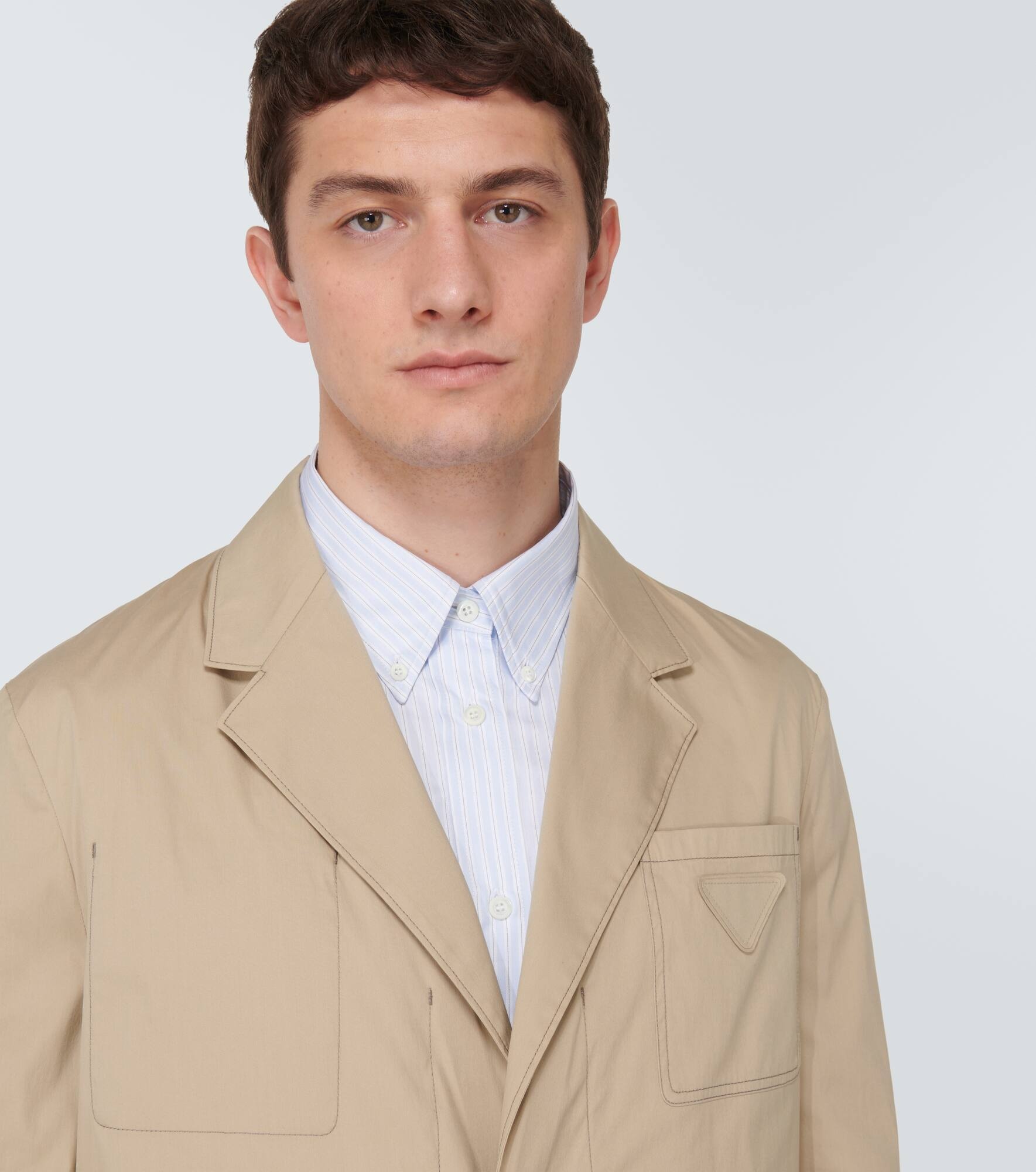 Cotton-blend blazer - 5