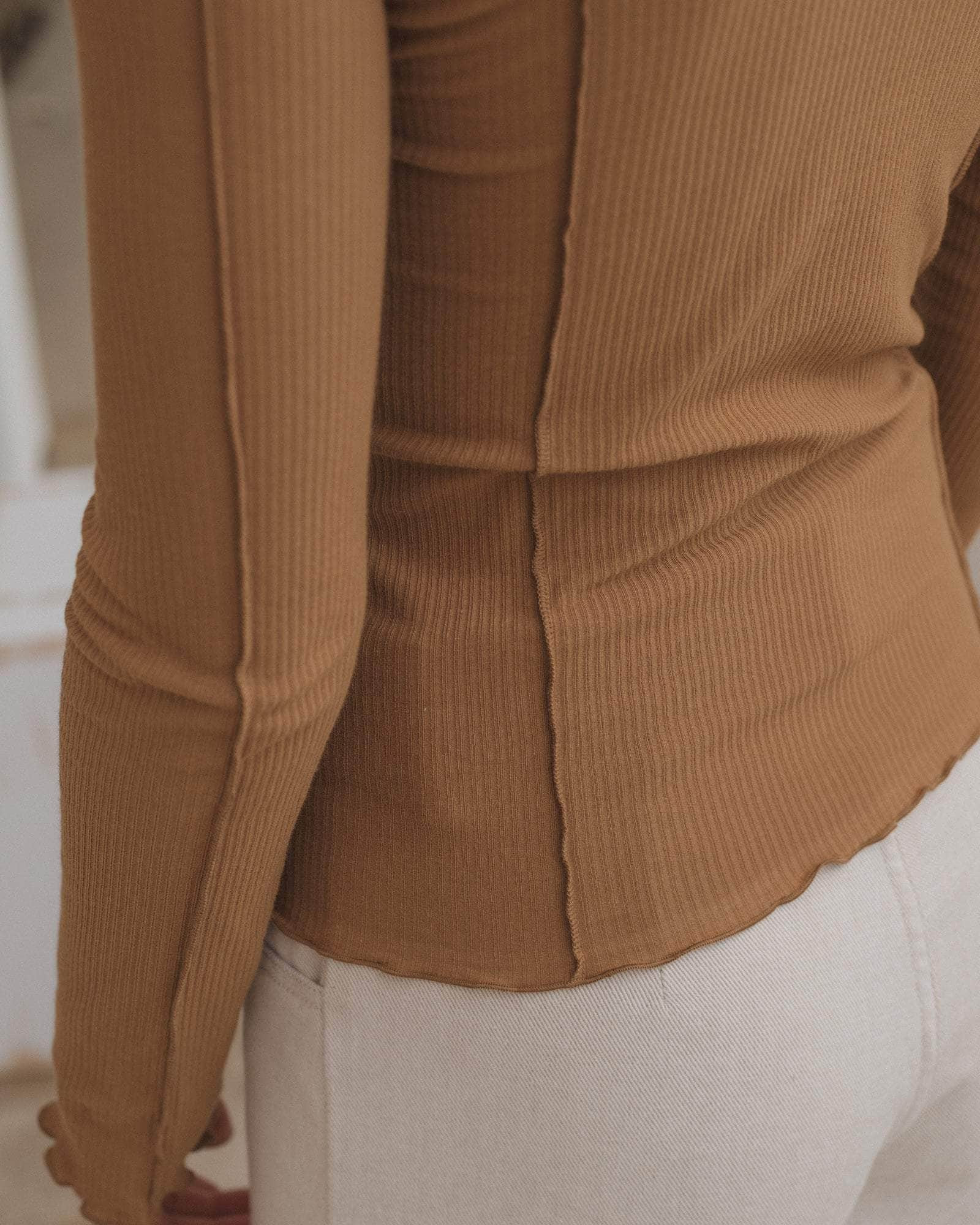 Omato Long Sleeve Tee - Fine Organic Cotton Rib - 6