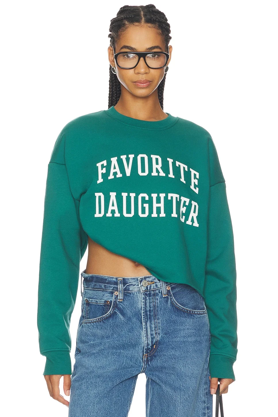 The Cropped Collegiate Sweatshirt - 1