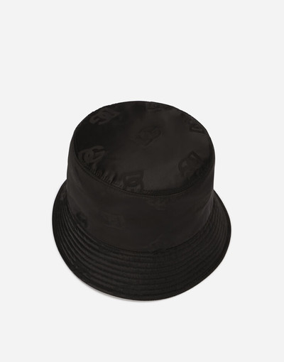 Dolce & Gabbana Satin jacquard bucket hat with DG Monogram detail outlook