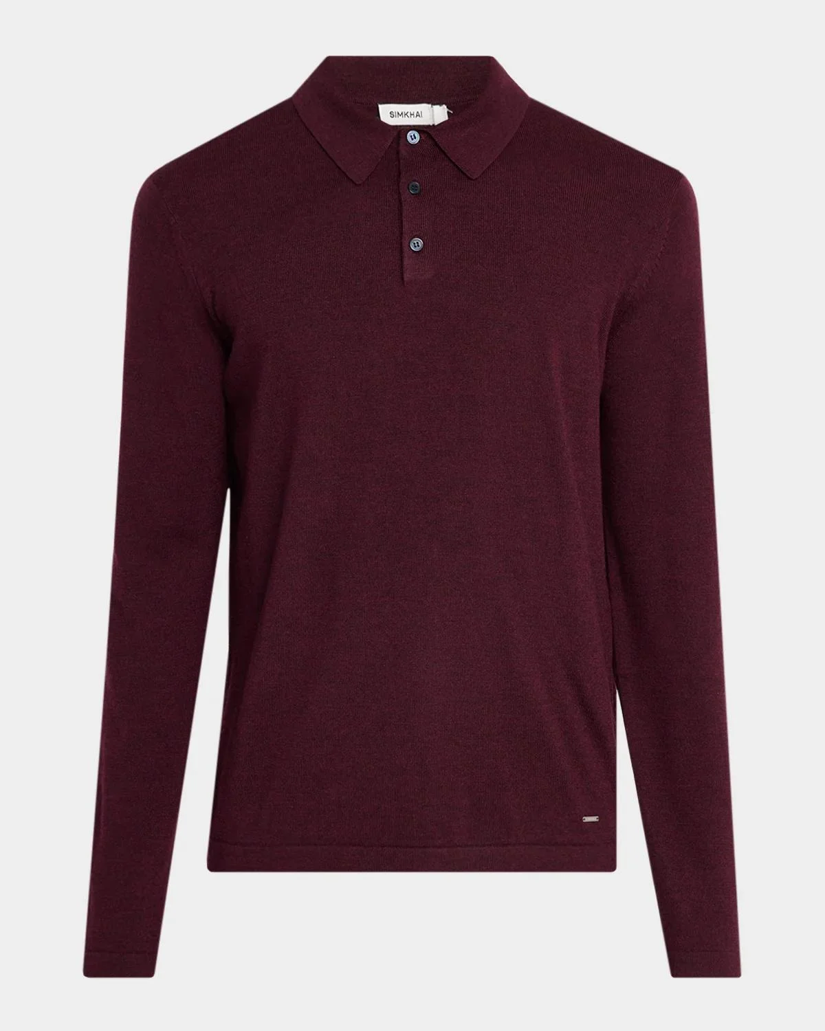 Men's Reynolds Wool Long-Sleeve Polo Shirt - 1