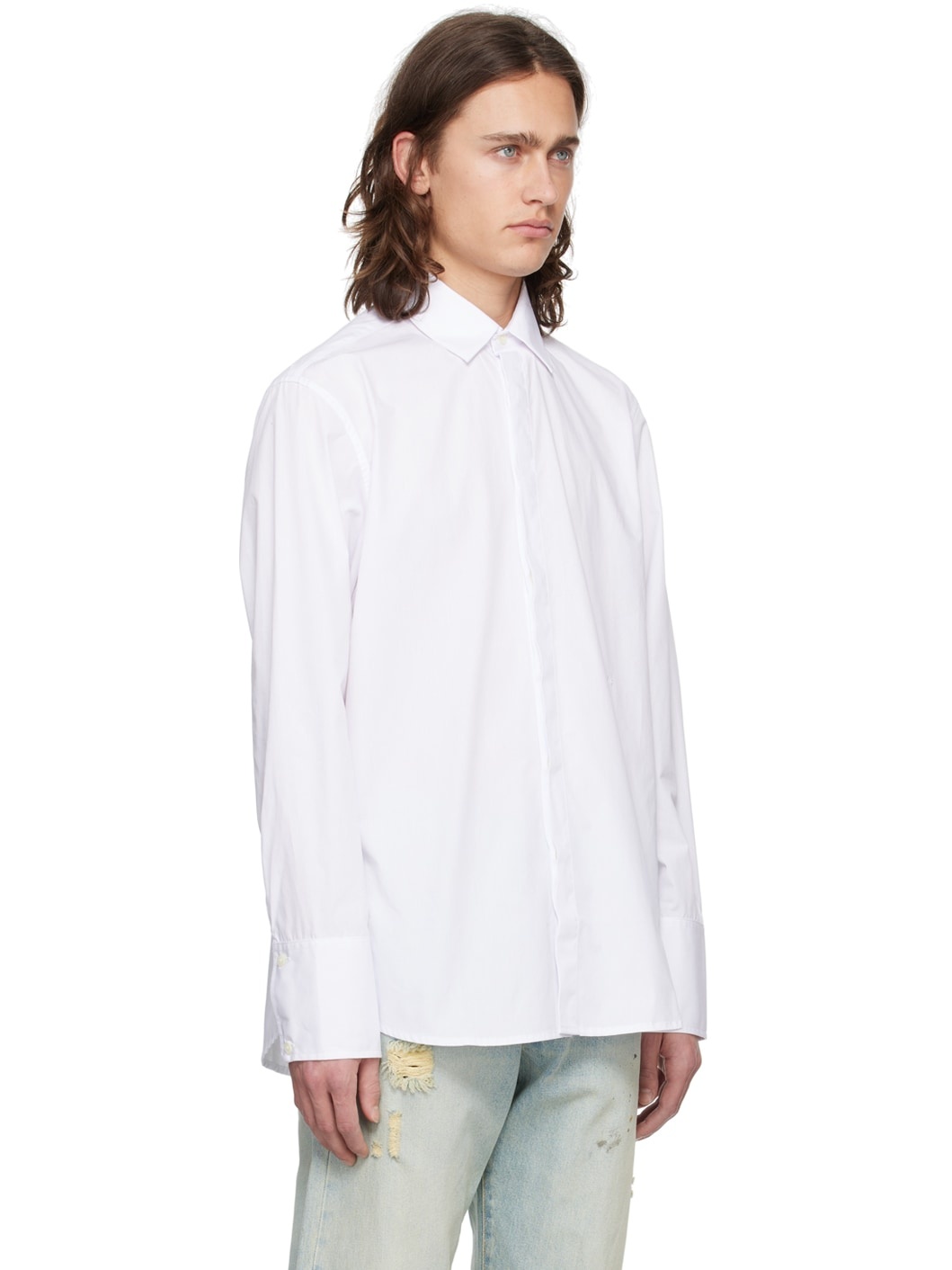 White Embroidered Shirt - 2