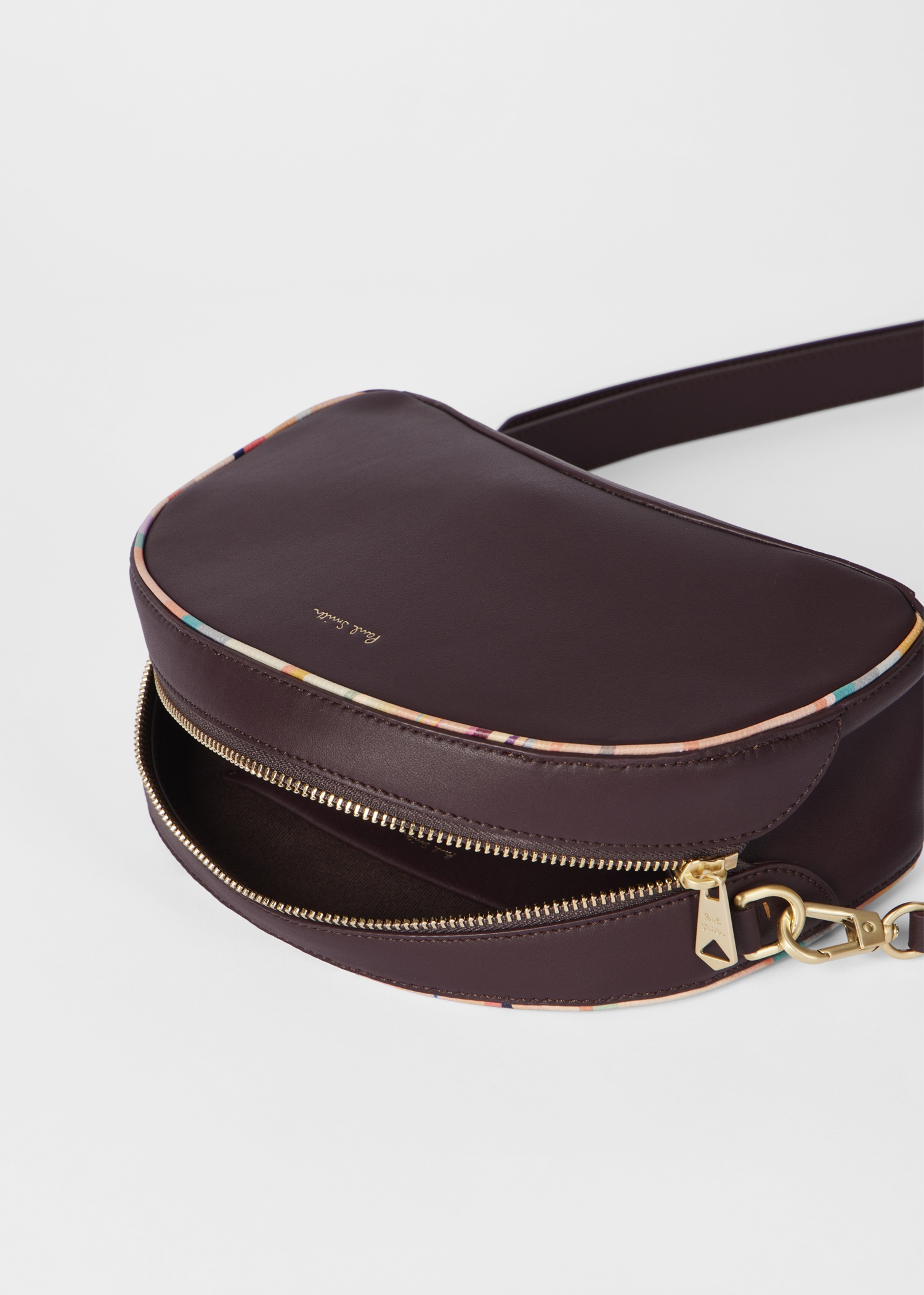 Women's Burgundy Inverted 'Dusky Swirl' Rounded Camera Bag - 7