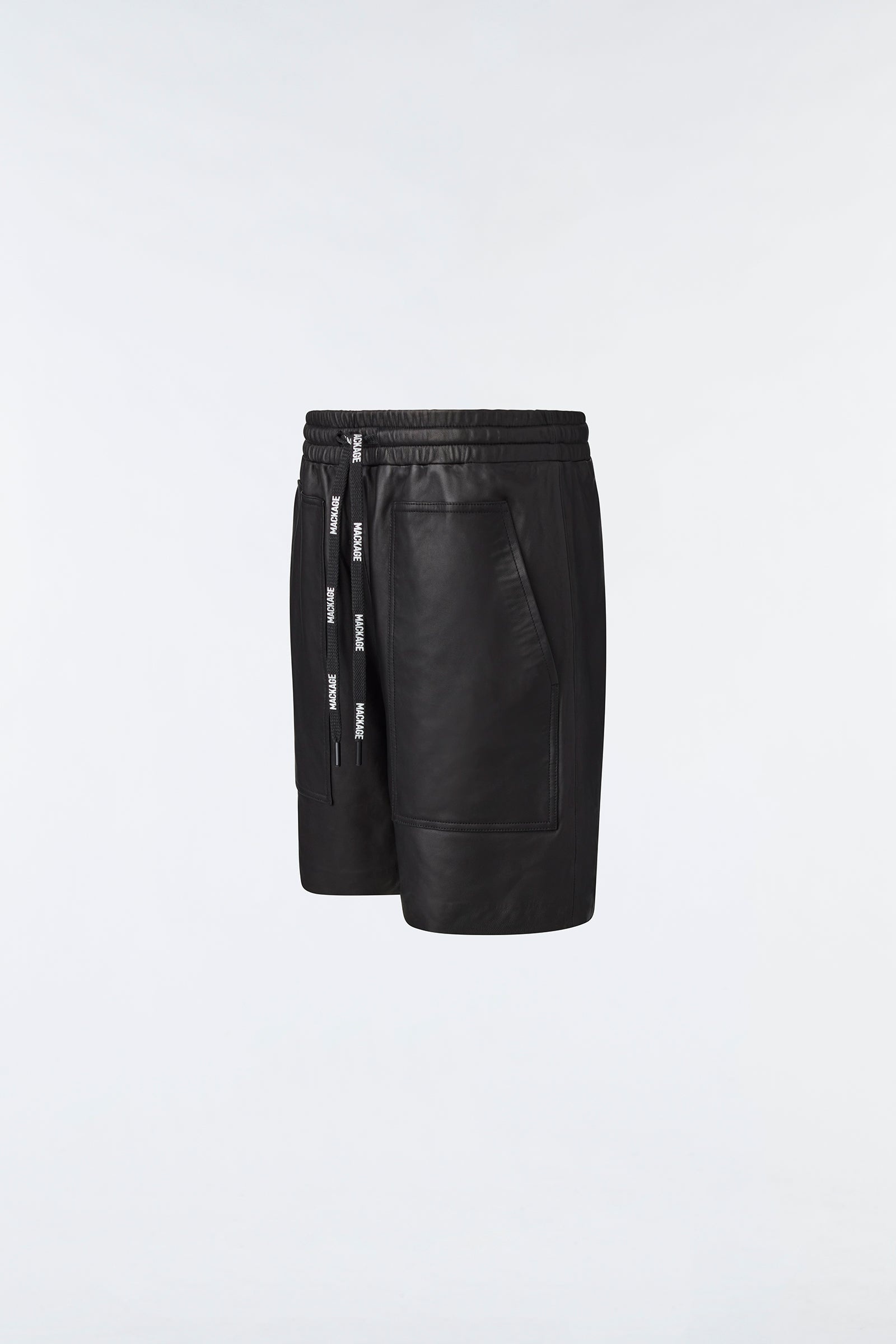 ELWOOD (R)Leather Bermuda shorts for men - 1