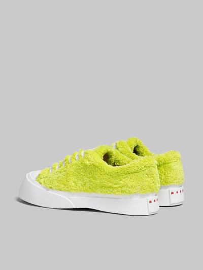 Marni GREEN TERRY PABLO LACE-UP SNEAKER outlook