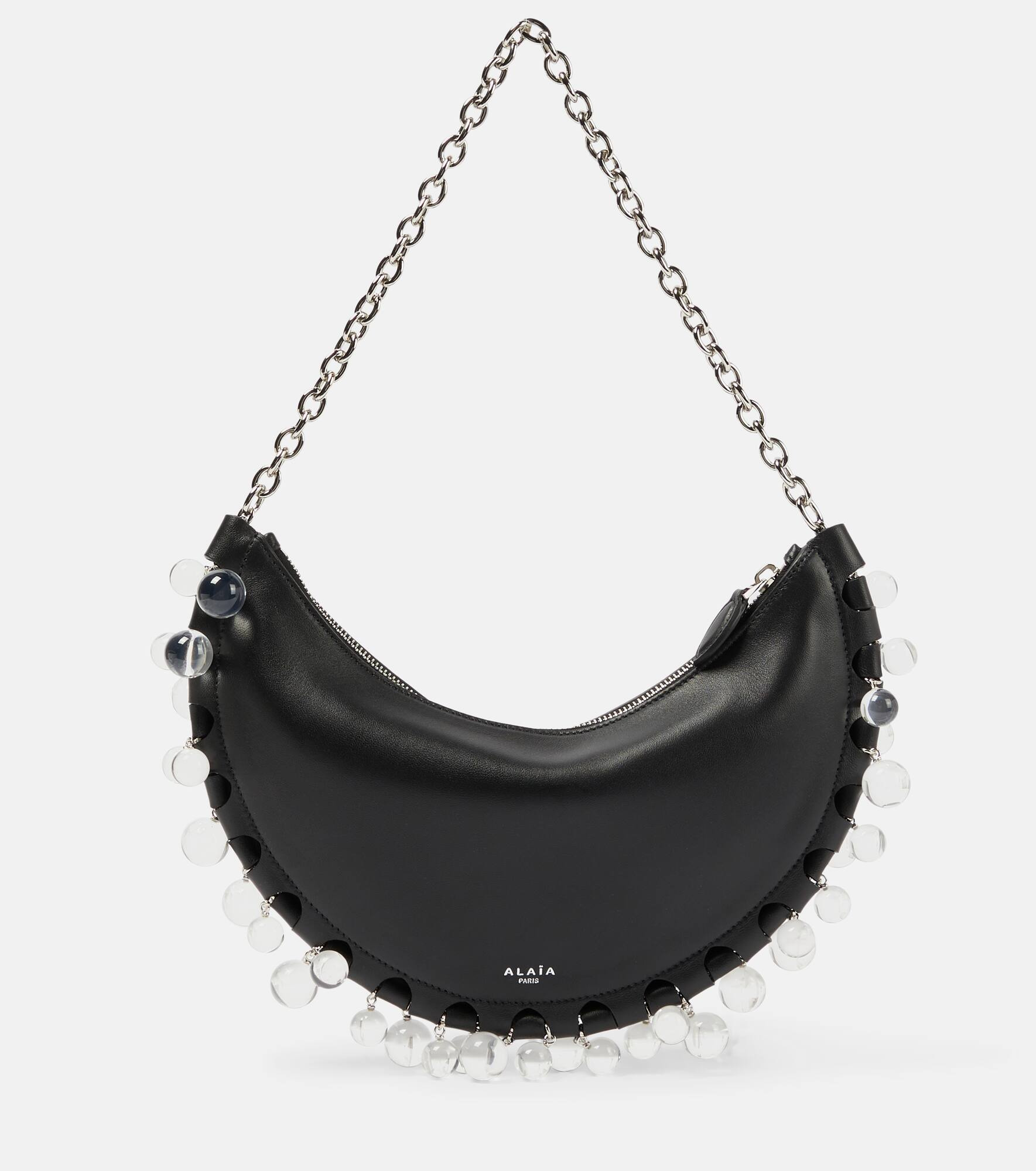 Demi-Lune Small leather shoulder bag - 1