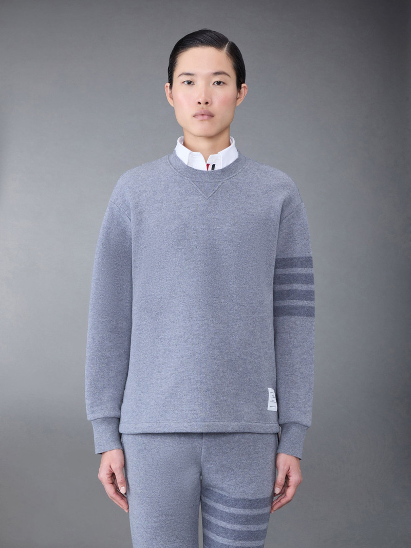 Wool Loopback Oversized 4-Bar Sweatshirt - 1