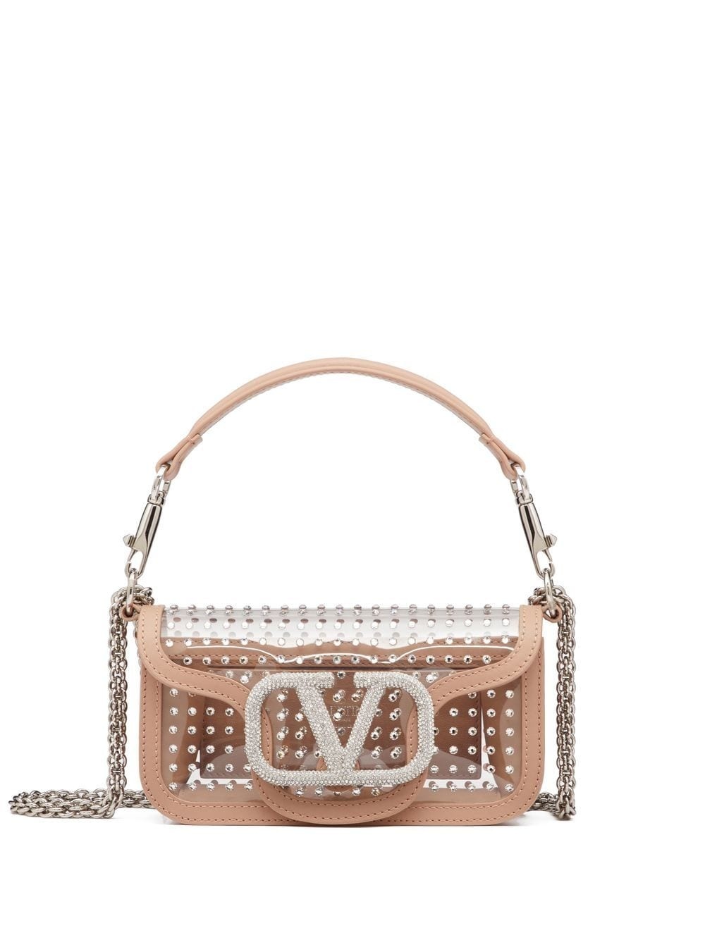 Locò crystal-embellished shoulder bag - 1