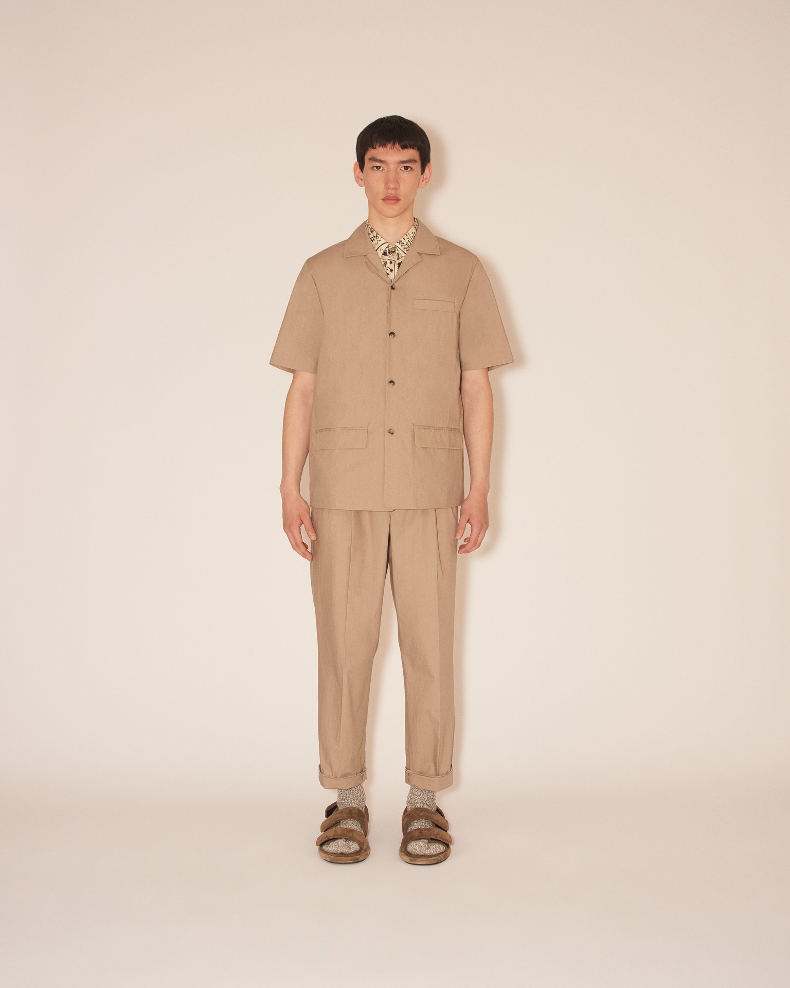 MAXIM - Short-sleeve shirt - Stone - 2