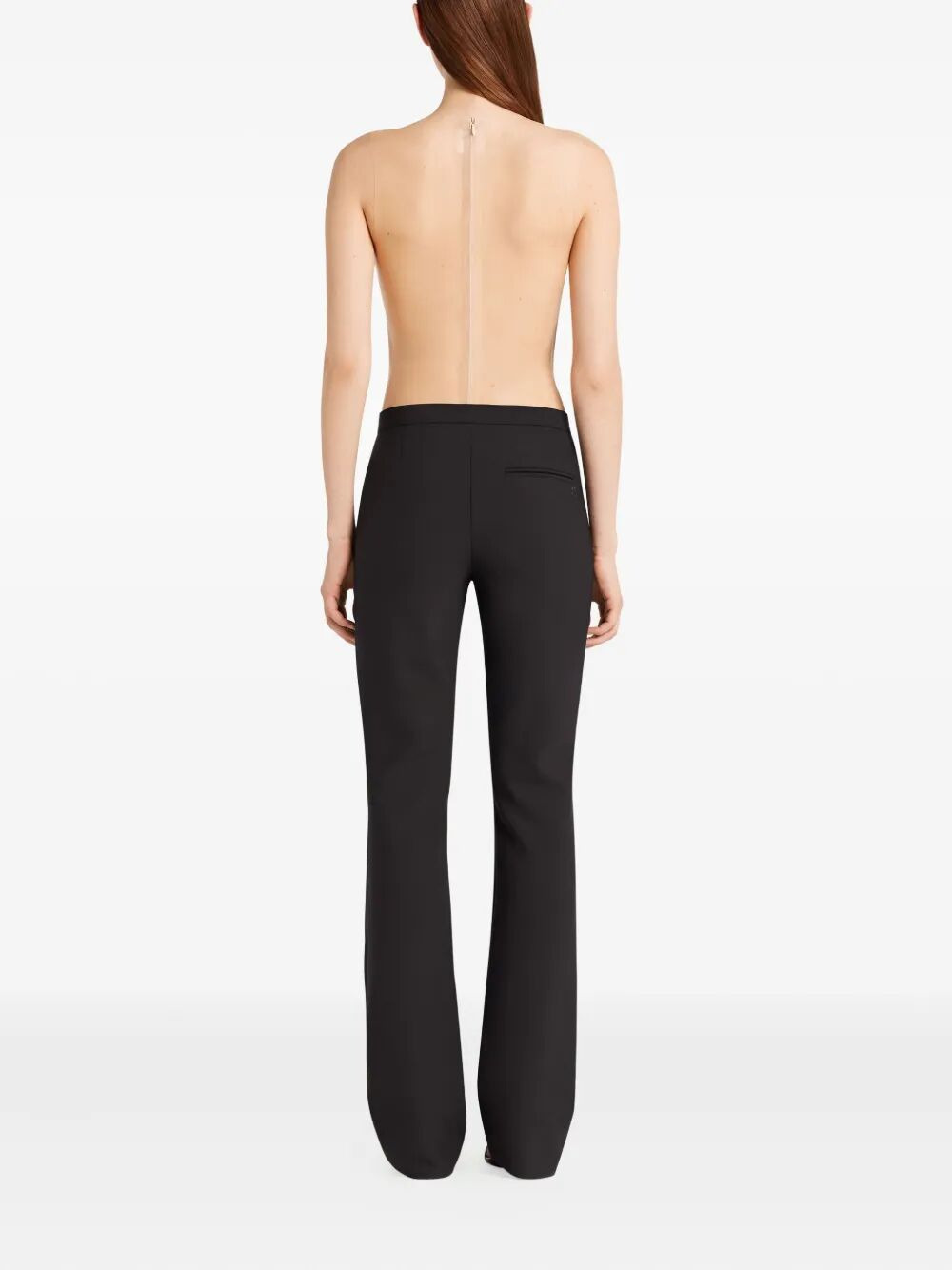 Courreges Women "Illusion Circle" Satin Bodysuit - 3