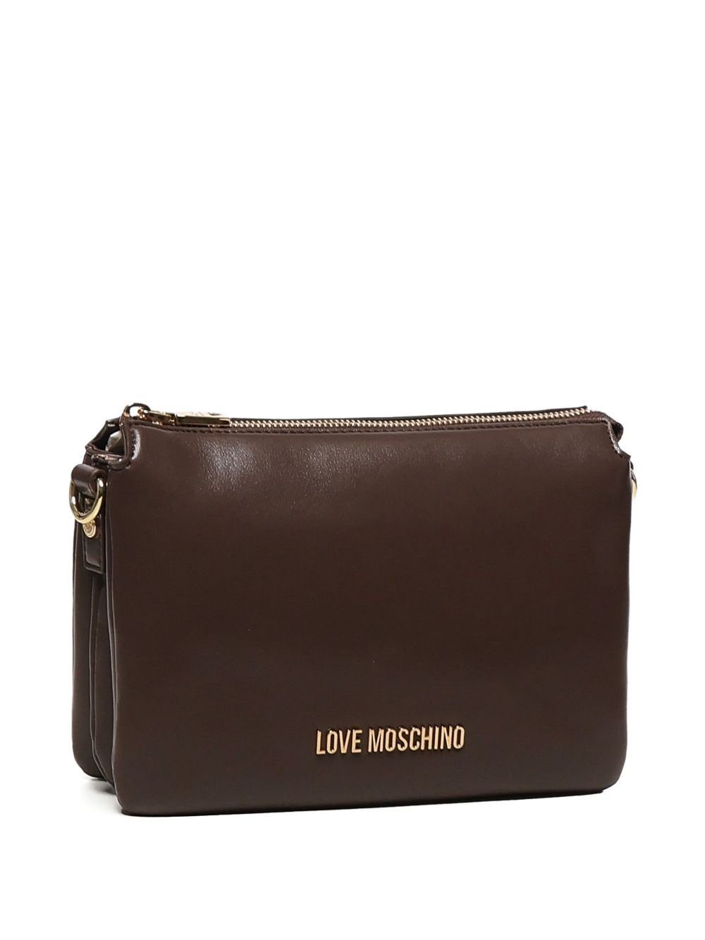 logo-plaque zip-top shoulder bag - 3