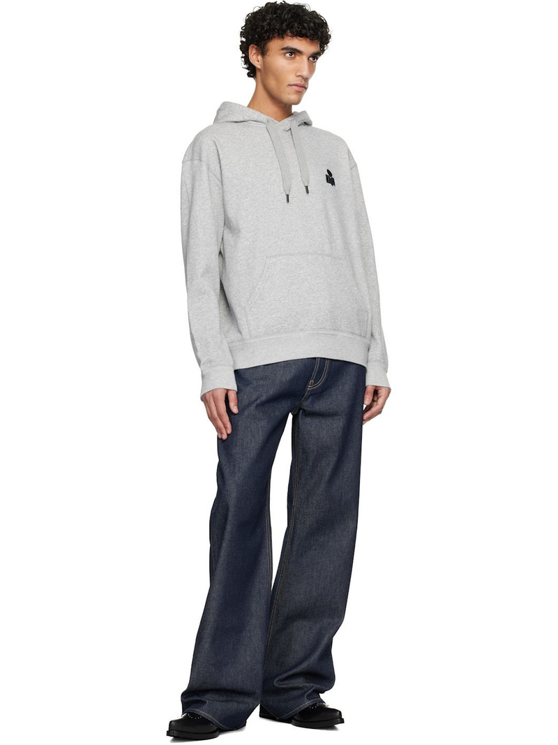 Isabel Marant Gray Matte Hoodie outlook
