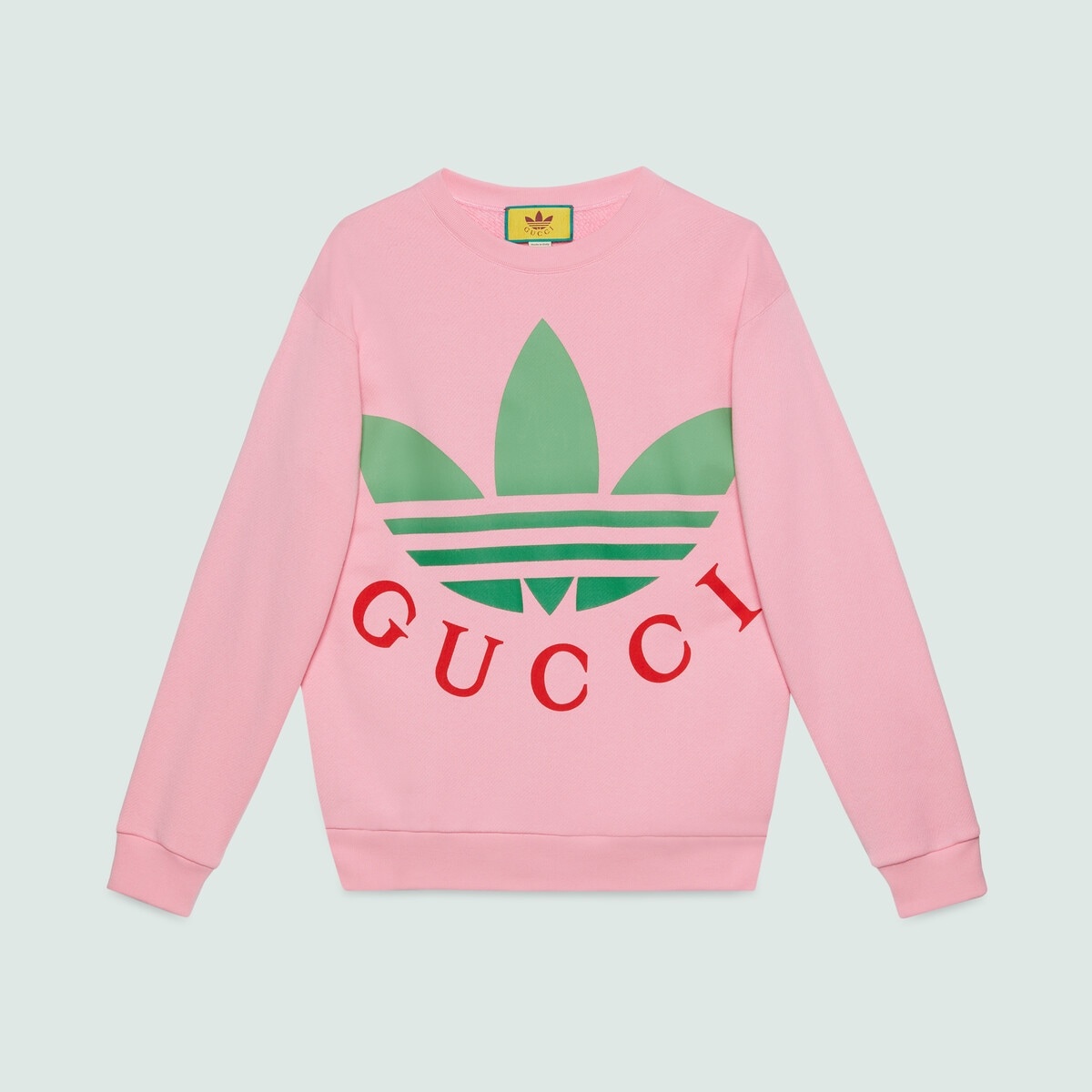 GUCCI adidas x Gucci cotton jersey sweatshirt | REVERSIBLE