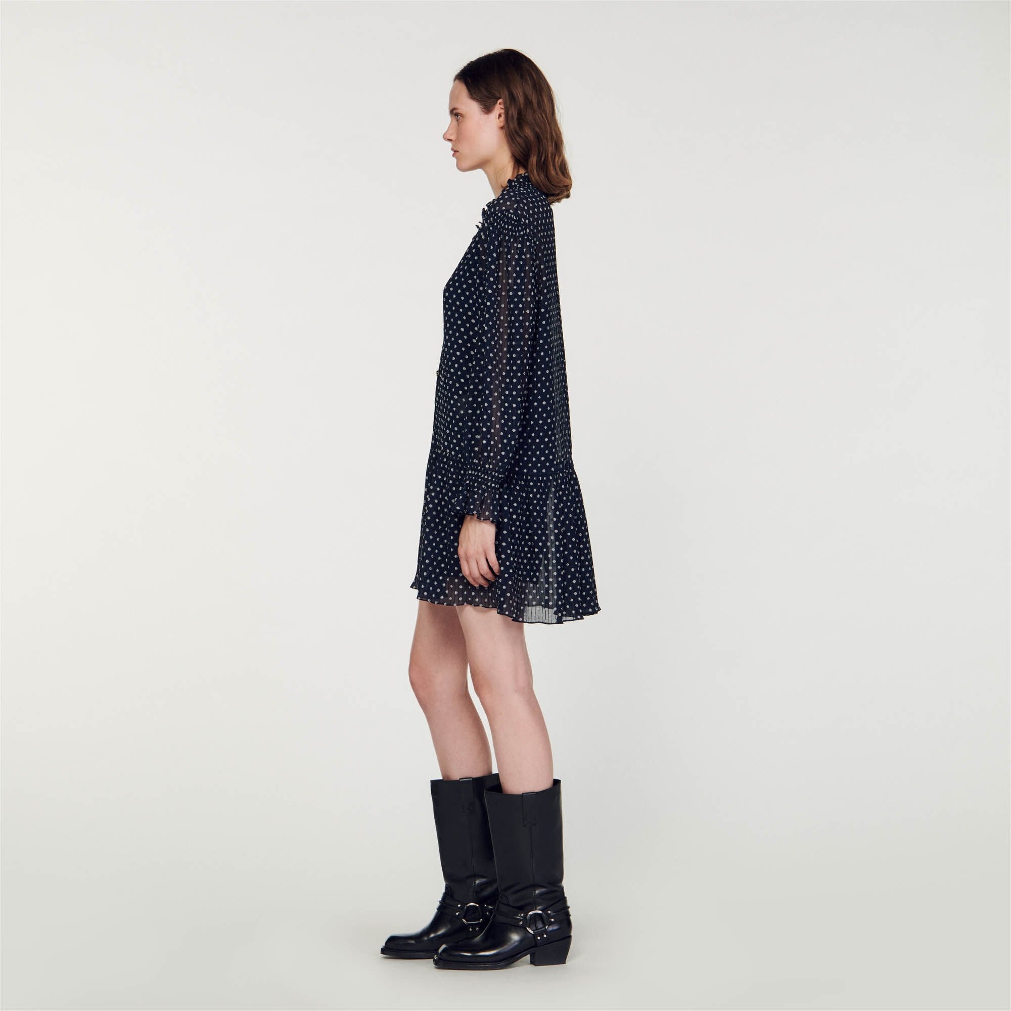 SHORT POLKA DOT DRESS - 7