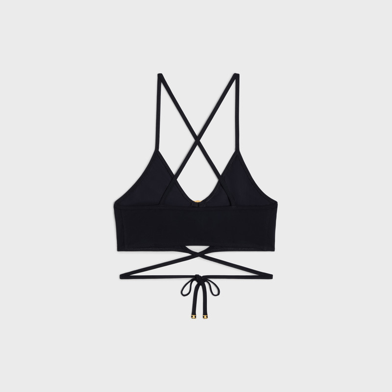 CELINE triomphe openwork top in matte jersey outlook