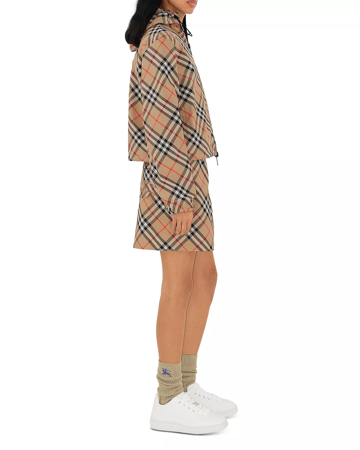 Hooded Cropped Reversible Jacket - 4